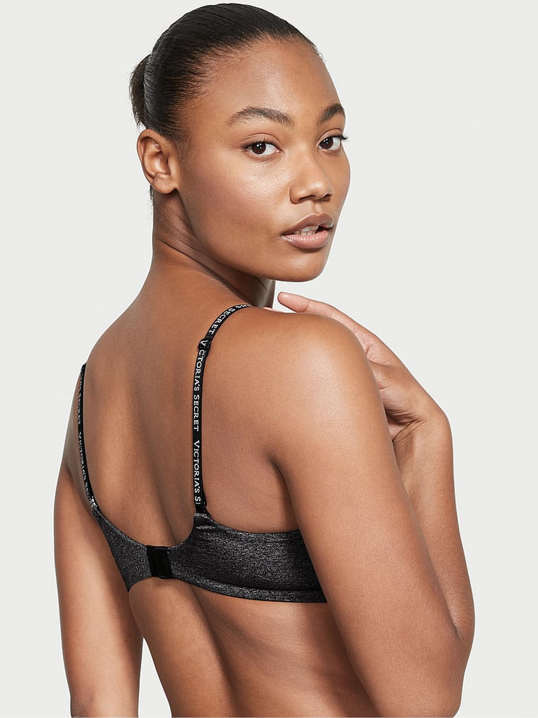 Black Shine Full Cup Push Up Bra - Image 2 of 3