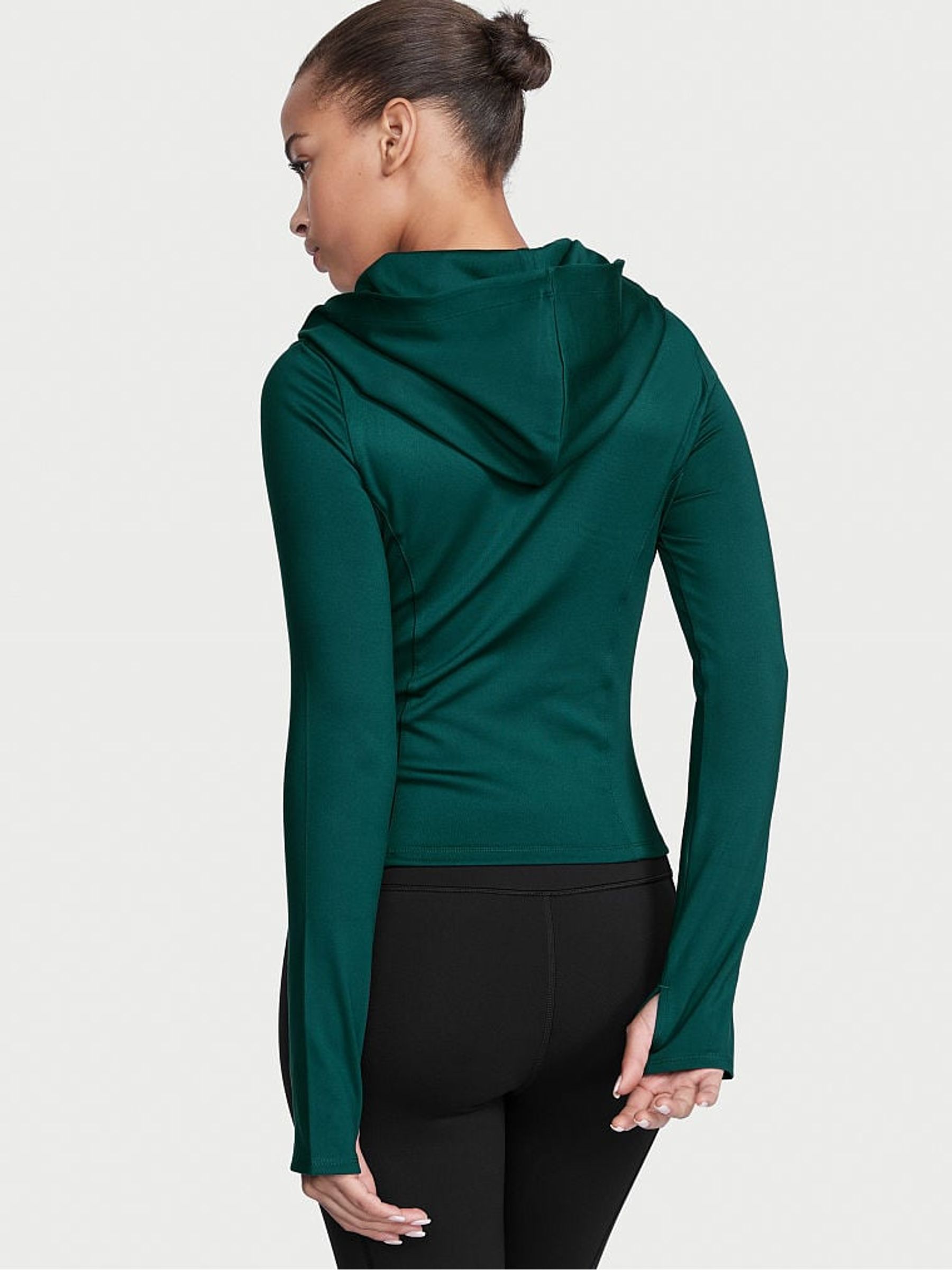 Deepest Green Essential Long Sleeve Hoodie - Image 2 of 3