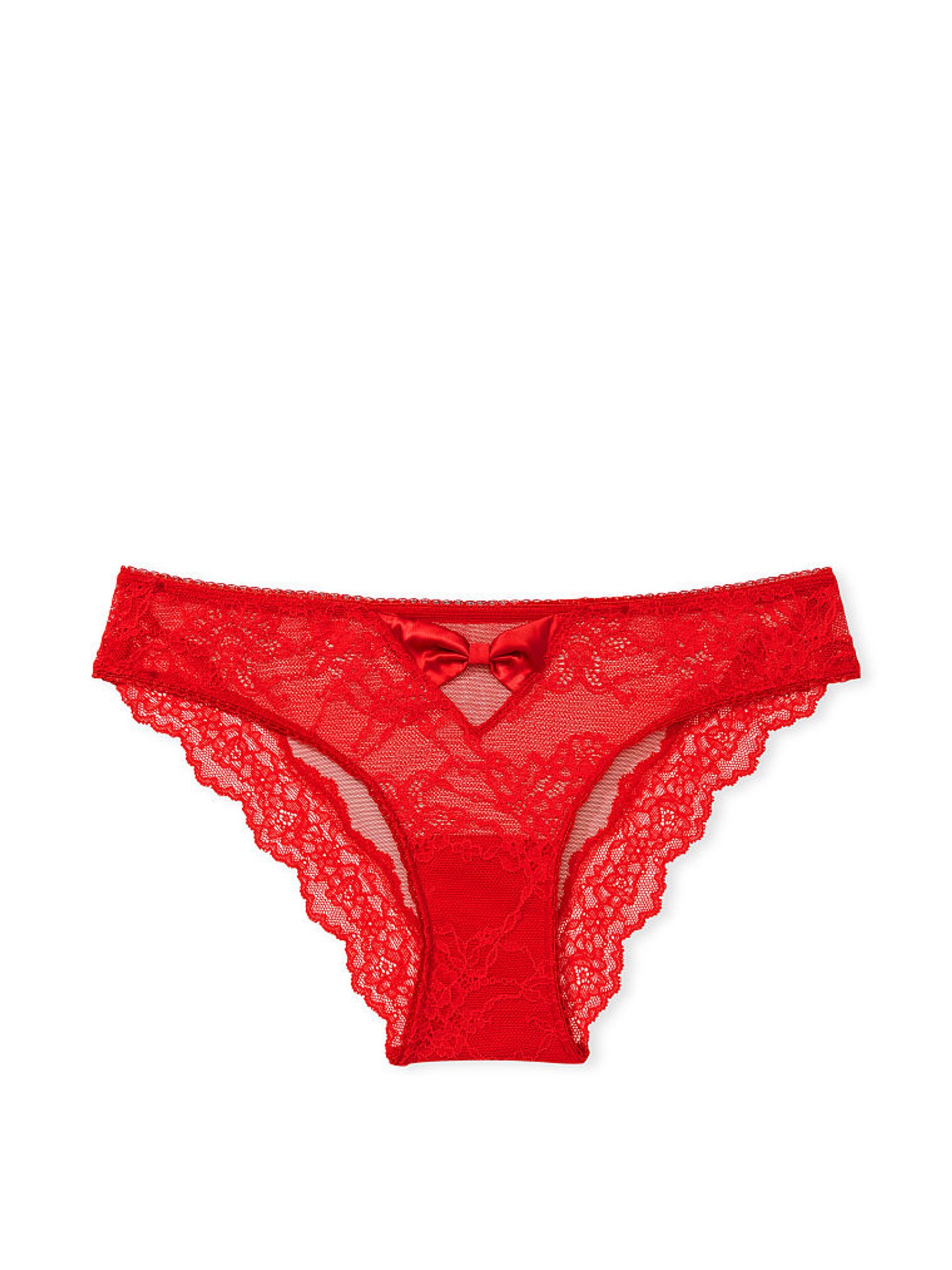 Lipstick Red Cheeky Lace Knickers - Image 3 of 3