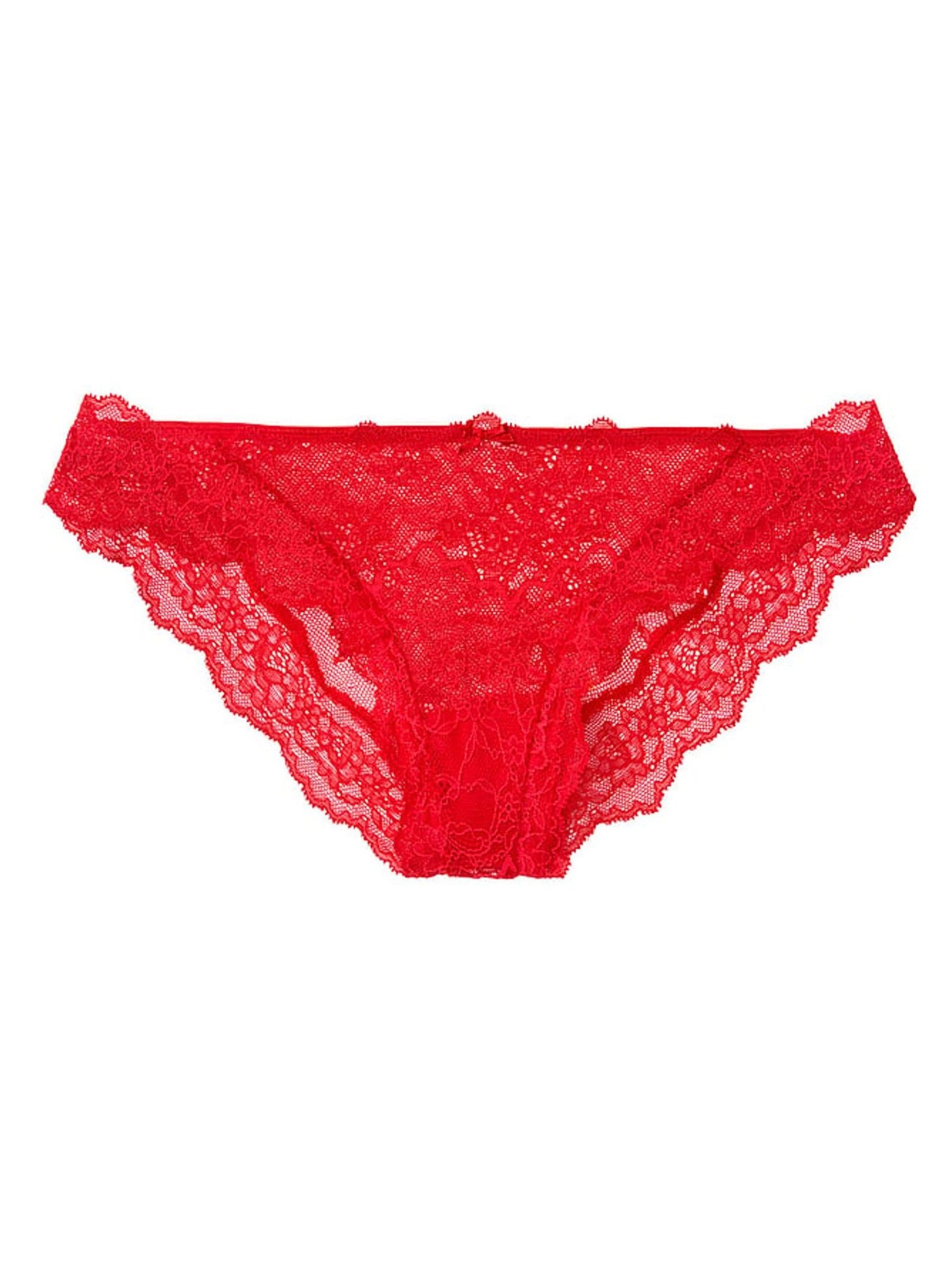 Lipstick Red Cheeky Lace Knickers - Image 4 of 4 Lipstick Red Cheeky Lace Knickers - Image 4 of 4