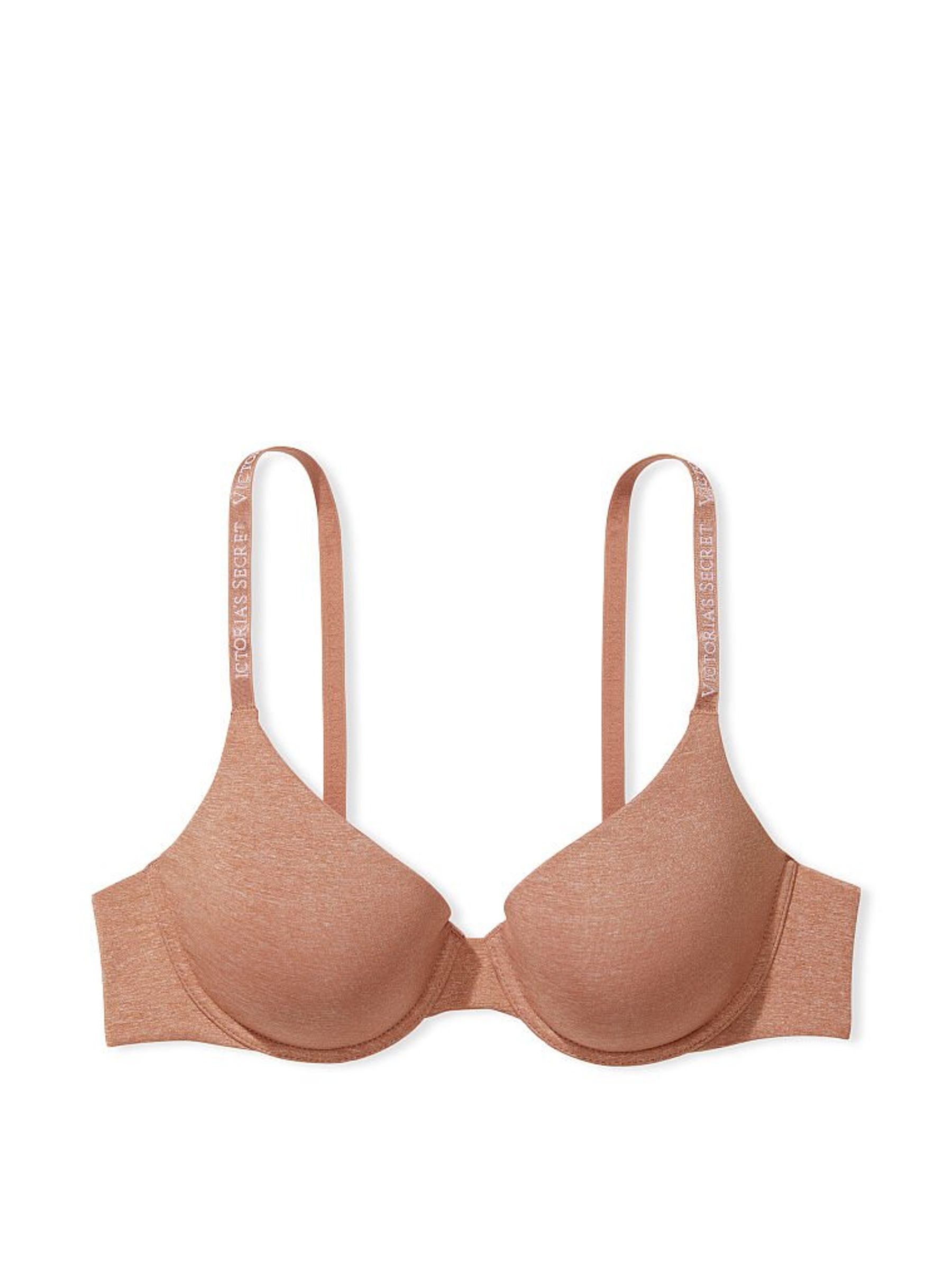 Brilliant Blush Nude Demi Logo Strap Bra - Image 3 of 3