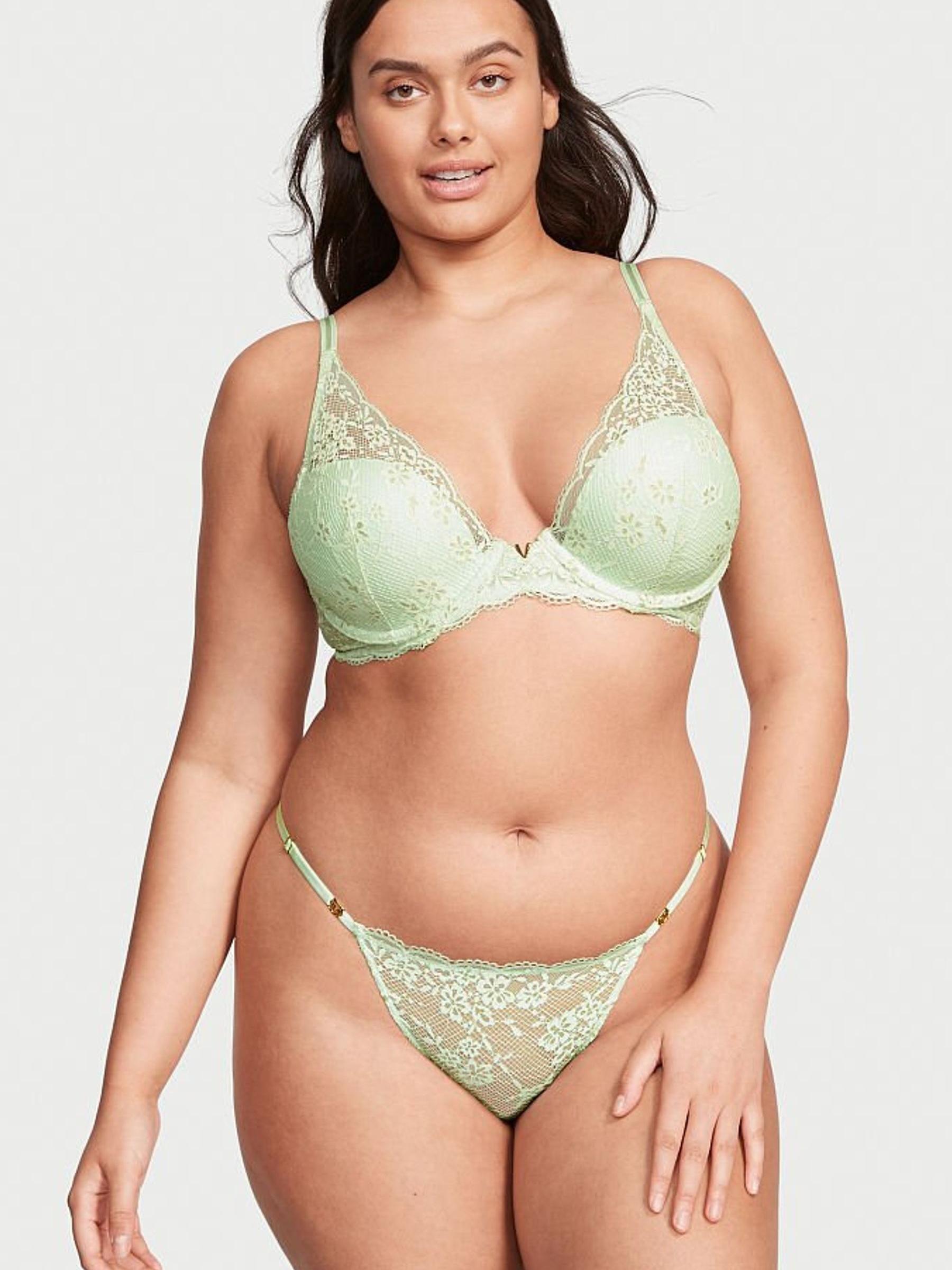 Misty Jade Green Lace Bikini Knickers - Image 2 of 4