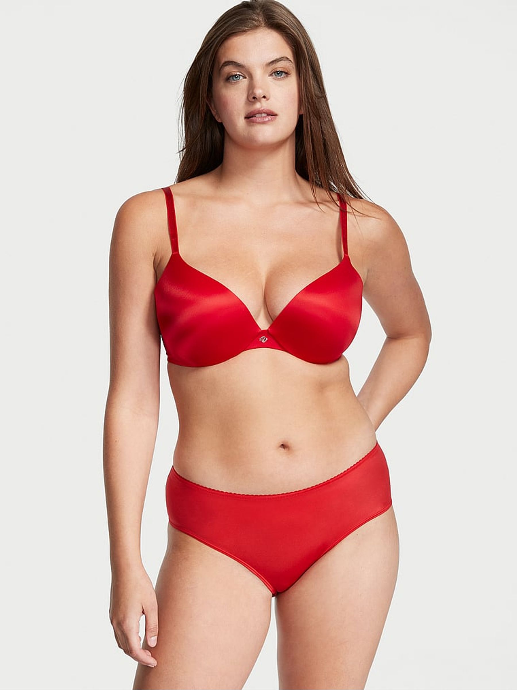 Lipstick Red Lace Trim Cheeky Knickers - Image 3 of 5
