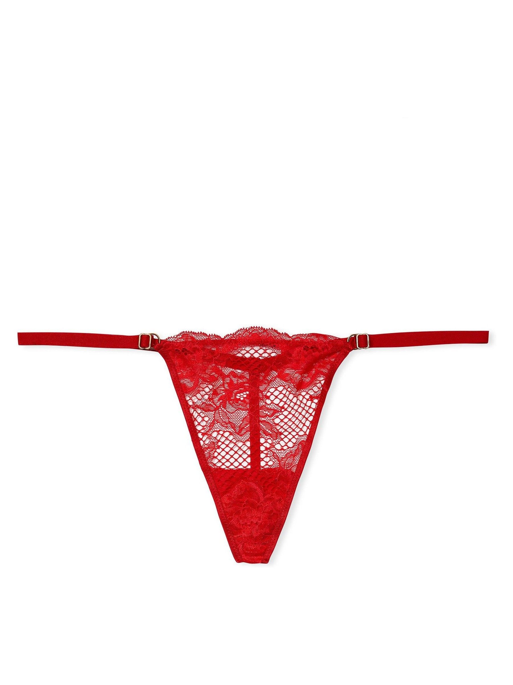 Lipstick Red G String Lace Thong Knickers - Image 3 of 3