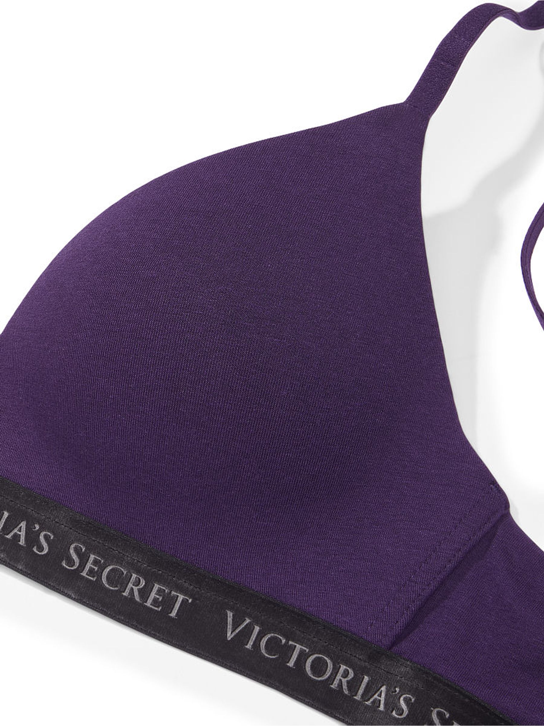 Gothic Purple T Shirt Logo Strap Bra - Image 4 of 4
