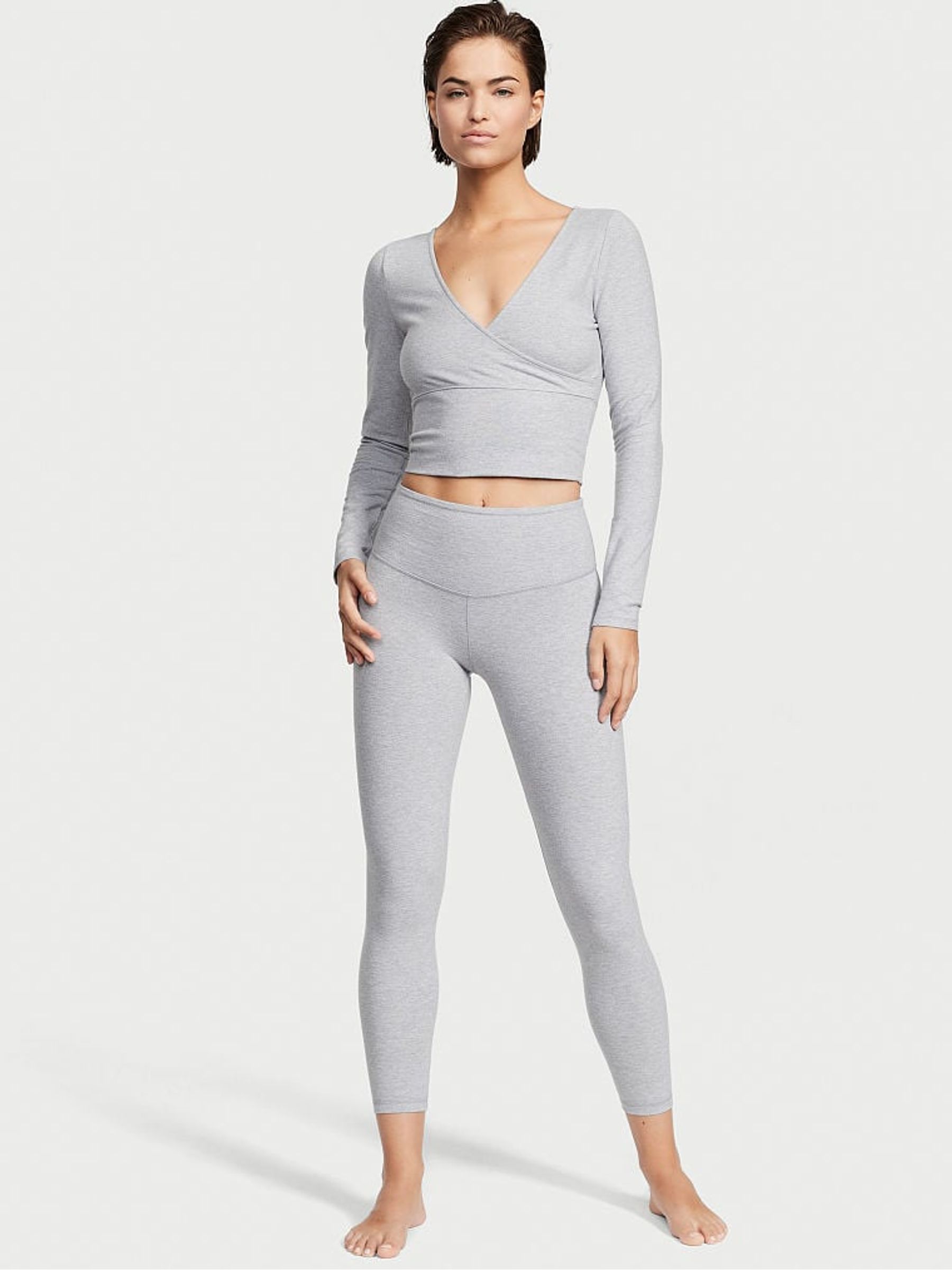 Medium Heather Grey High Waist Legging - Image 3 of 4