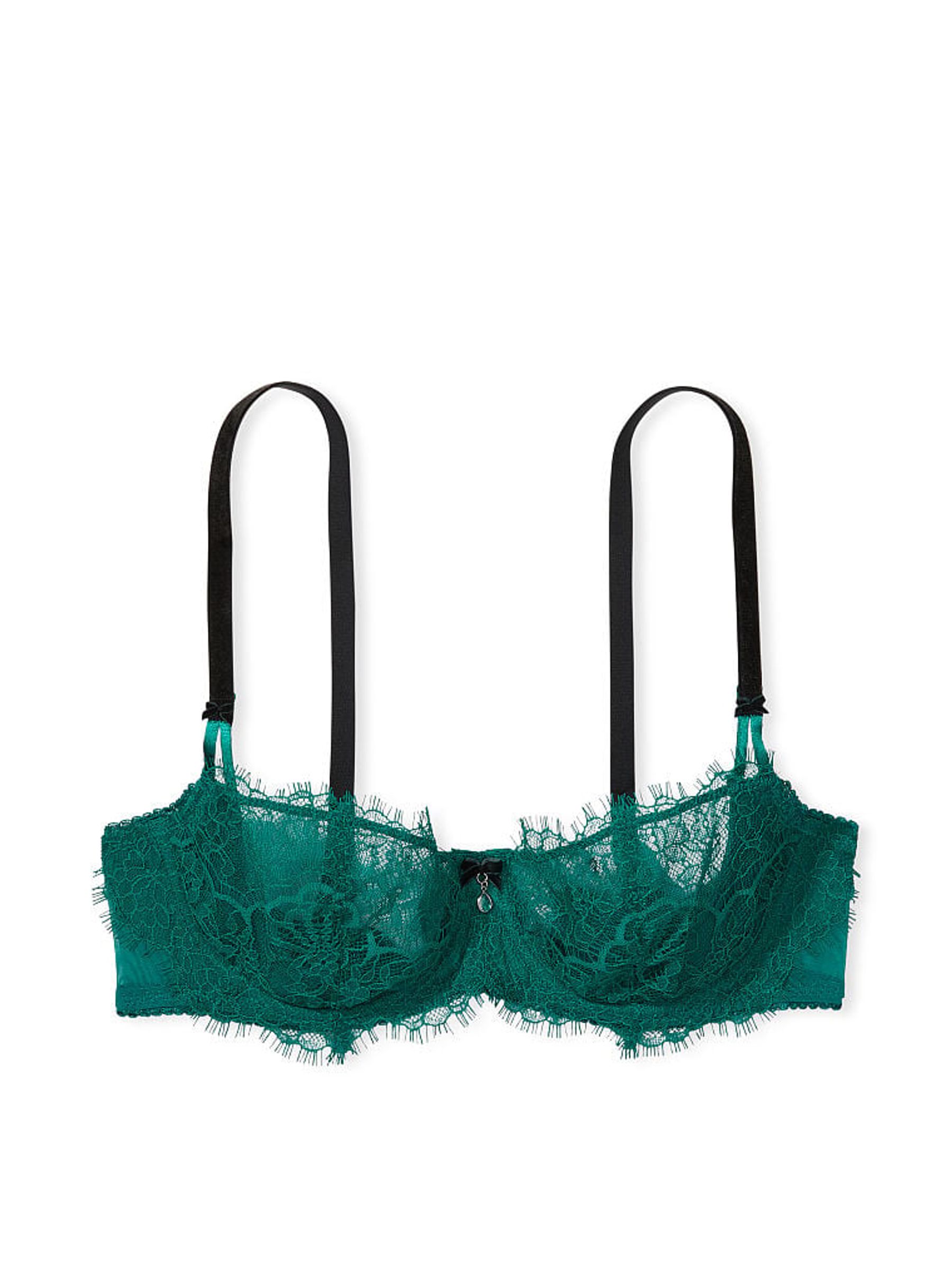 Shaded Spruce Green Wicked Unlined Lace Balcony Bra - Image 3 of 3