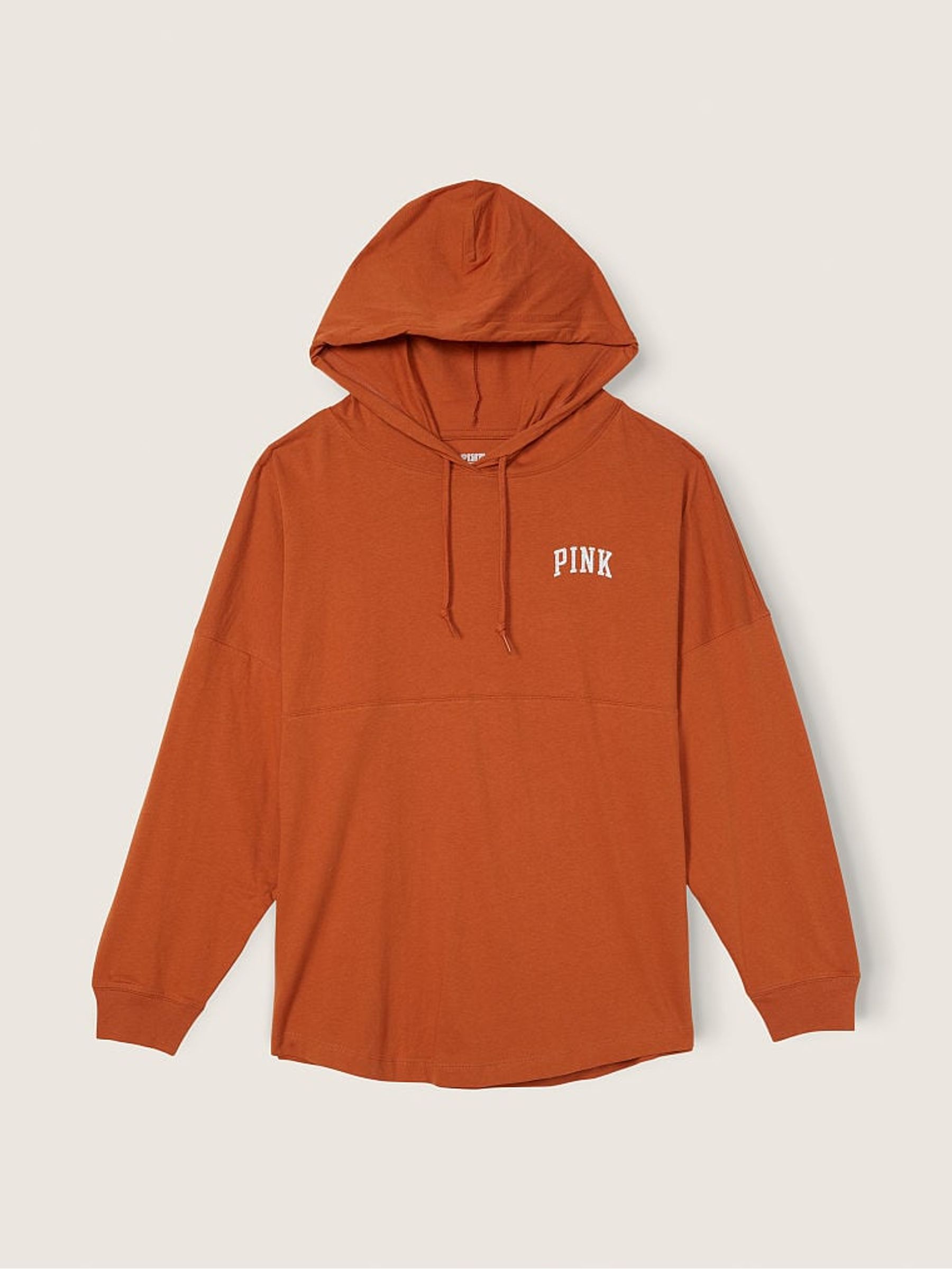 Orange Varsity Long Sleeve Hoodie T-Shirt - Image 3 of 3