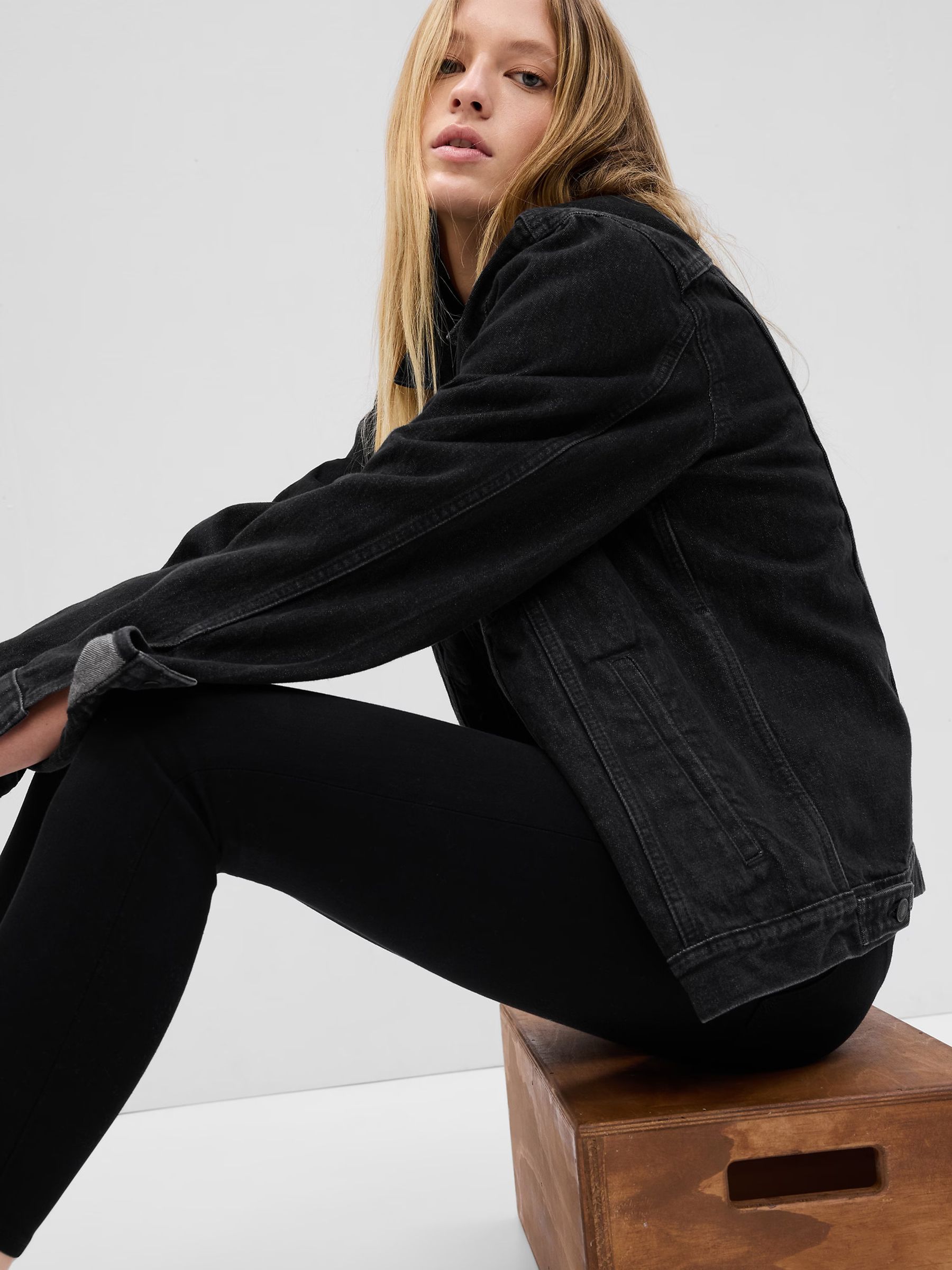 Black High Waisted Classic Stretch True Skinny Jeans - Image 5 of 6