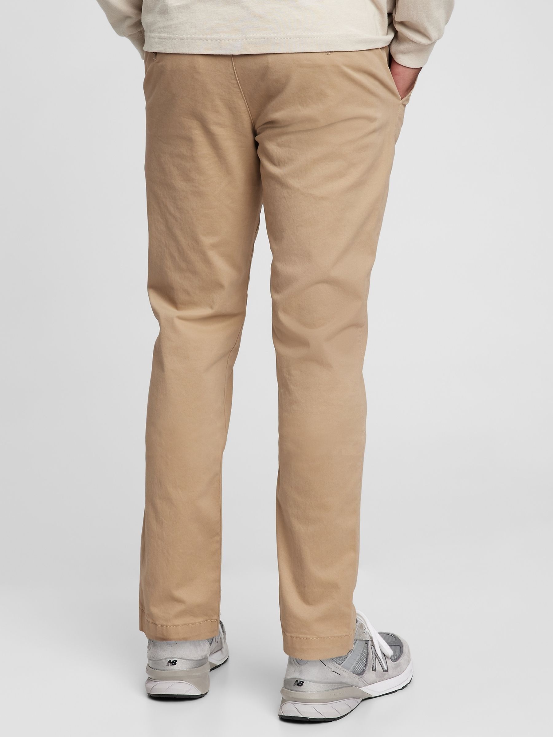 Beige Slim Fit Stretch Essential Chino Trousers - Image 3 of 7