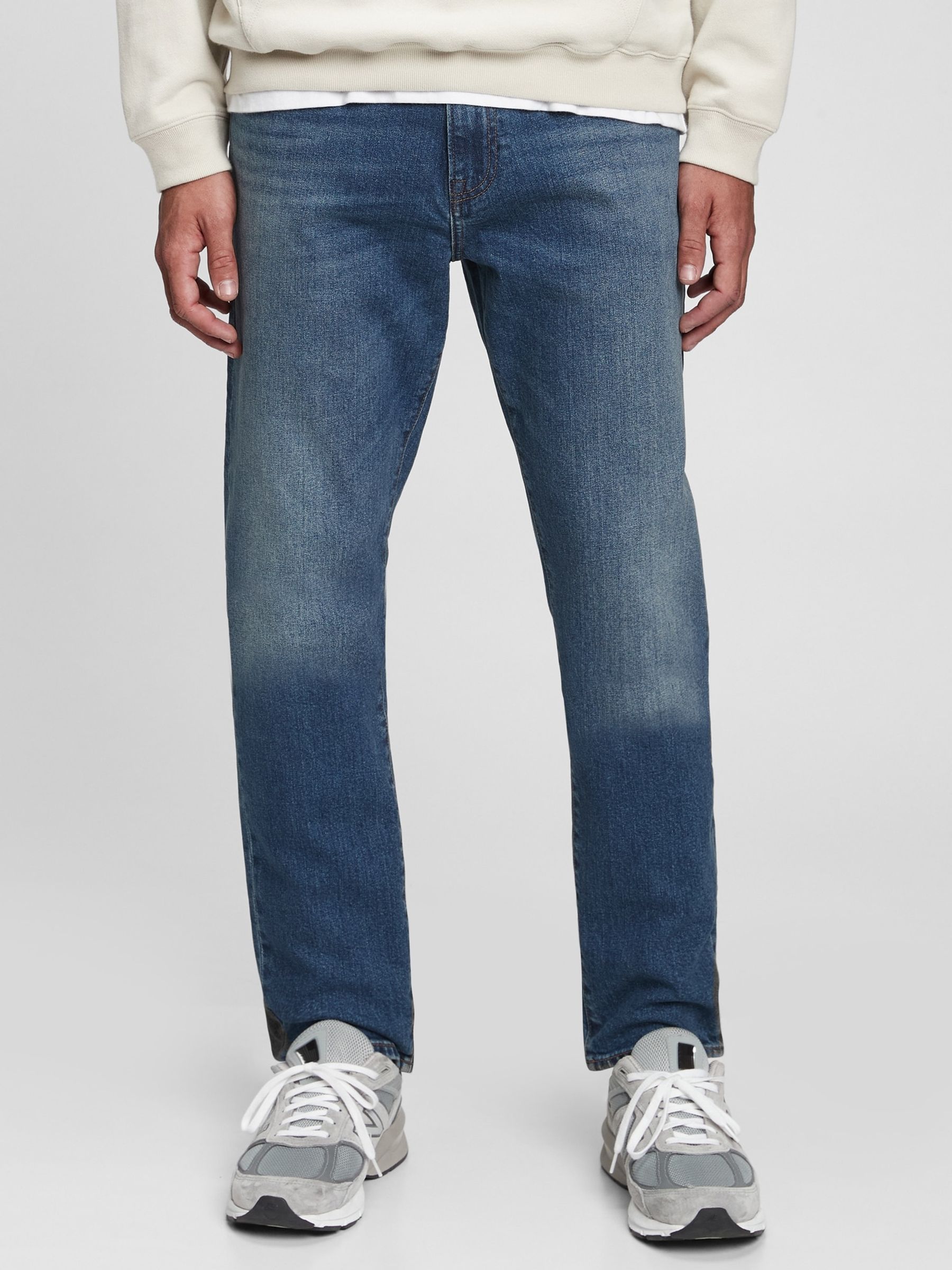 Mid Blue Slim Fit Comfort Stretch Soft Jeans - Image 3 of 7