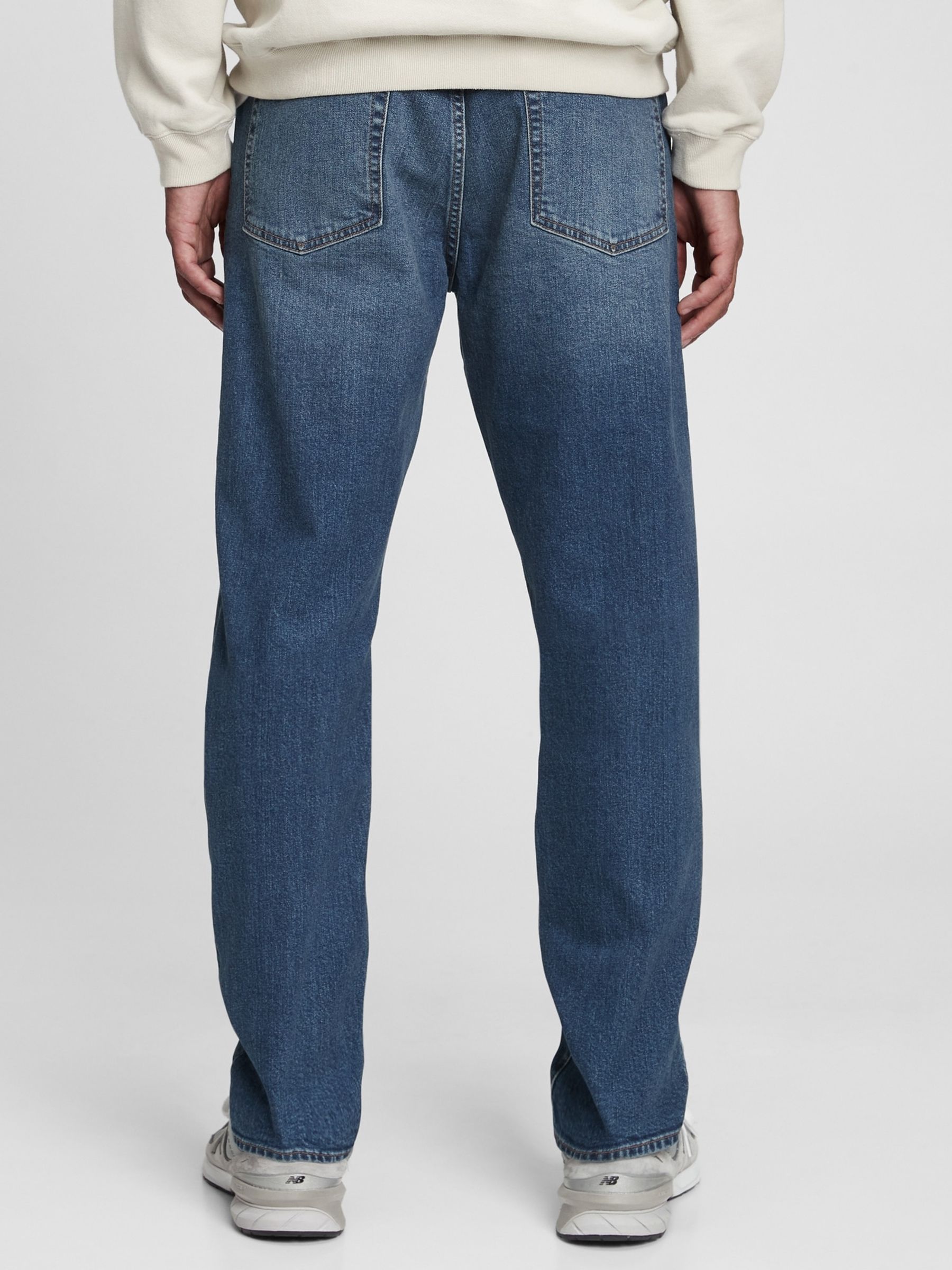 Mid Blue Slim Fit Comfort Stretch Soft Jeans - Image 4 of 7