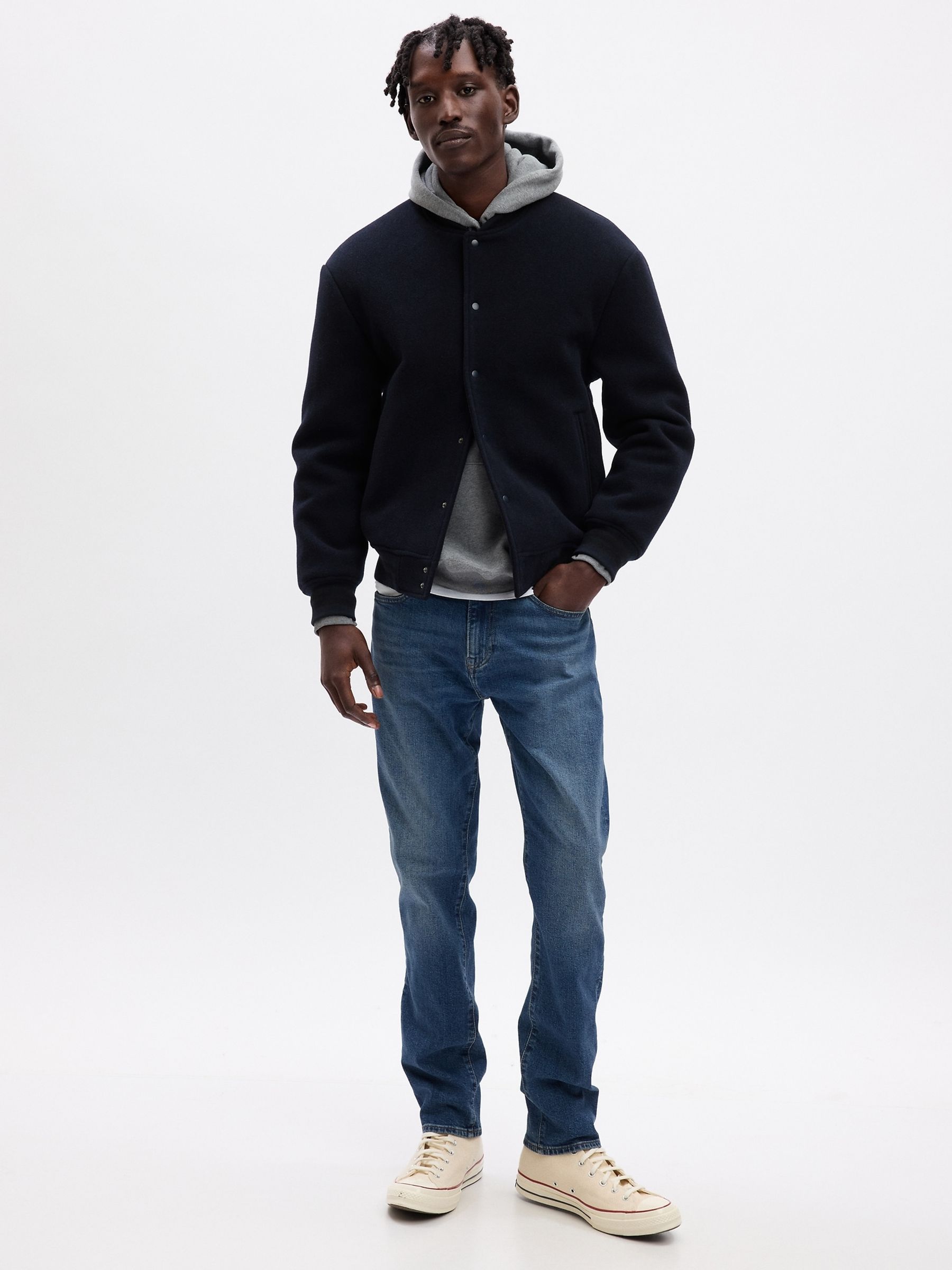 Mid Blue Slim Fit Comfort Stretch Soft Jeans - Image 5 of 7