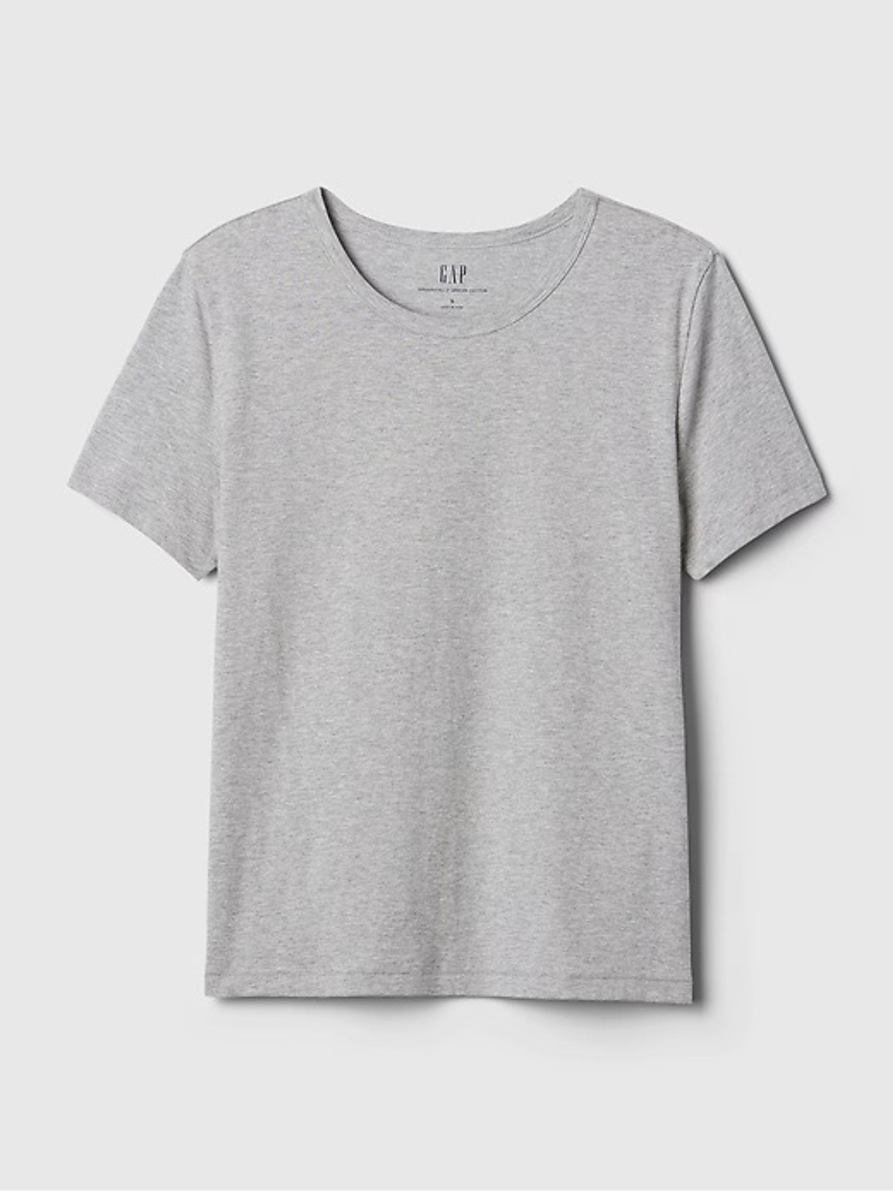 Light Grey Vintage Crew Neck Short Sleeve T-Shirt - Image 7 of 7