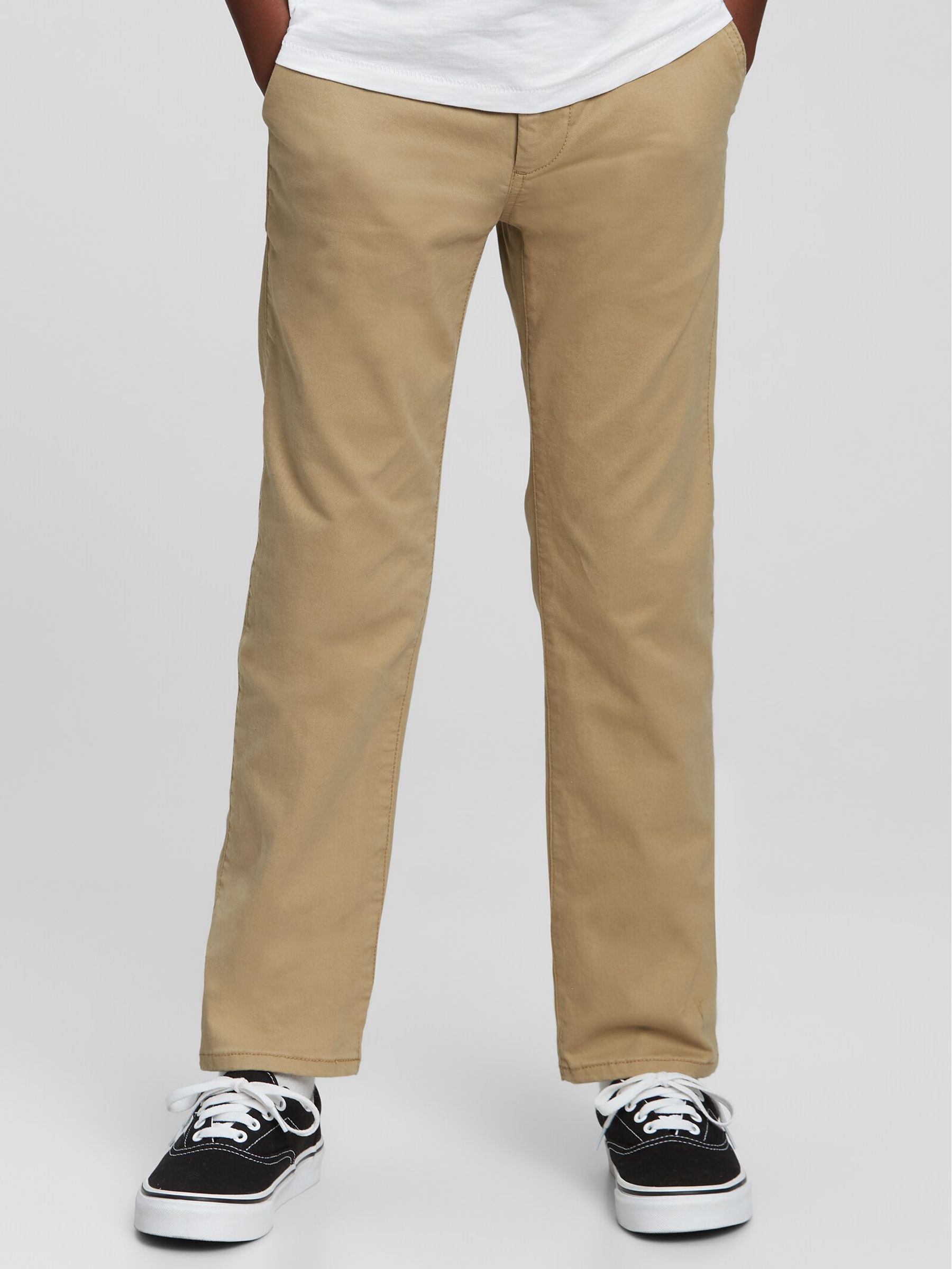 Beige Straight Leg Chinos 2-Pack - Image 1 of 3