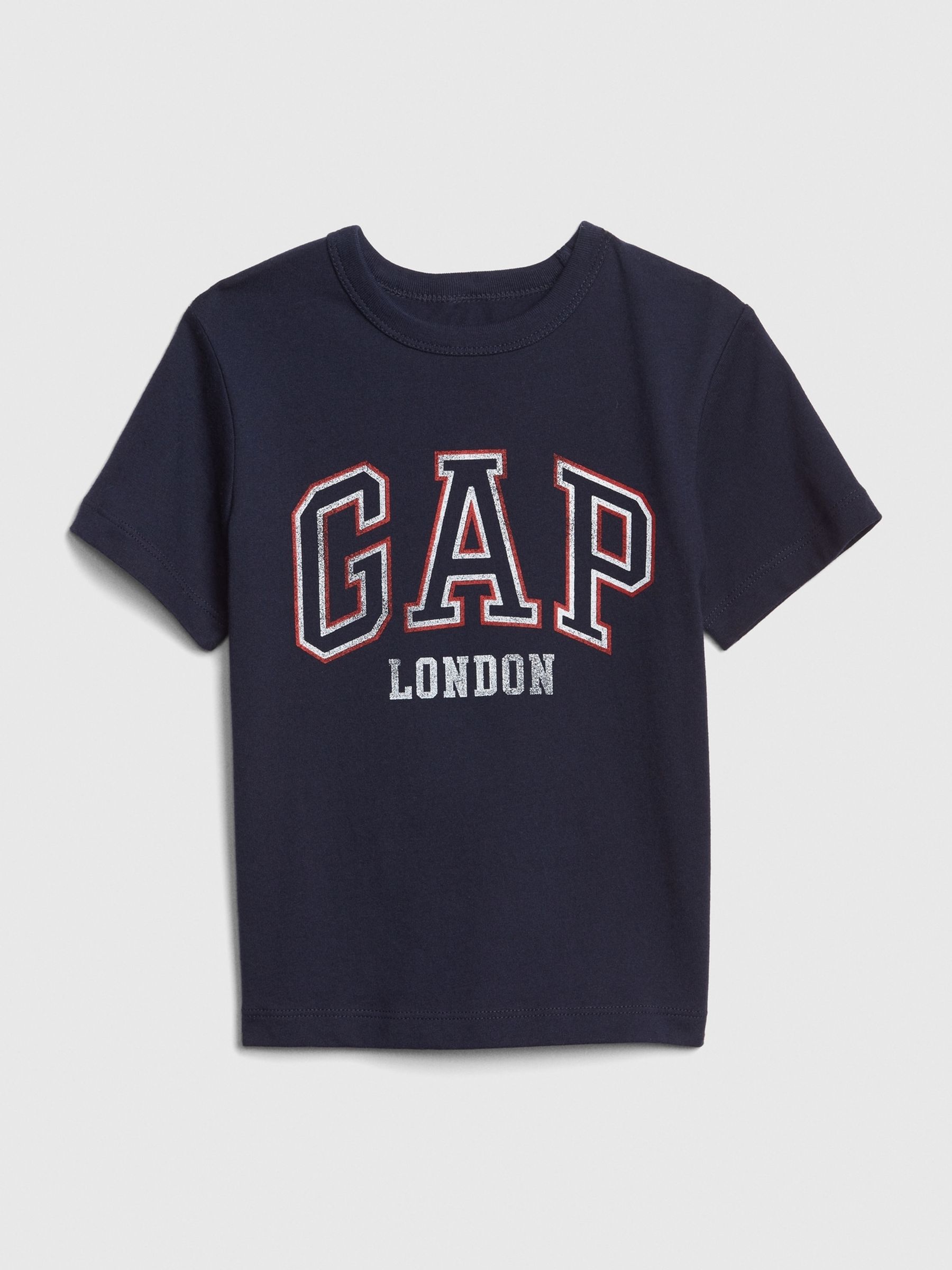 Dark Blue Logo Graphic Logo Short Sleeve Crew Neck T-Shirt (Newborn-5yrs) - Image 2 of 3