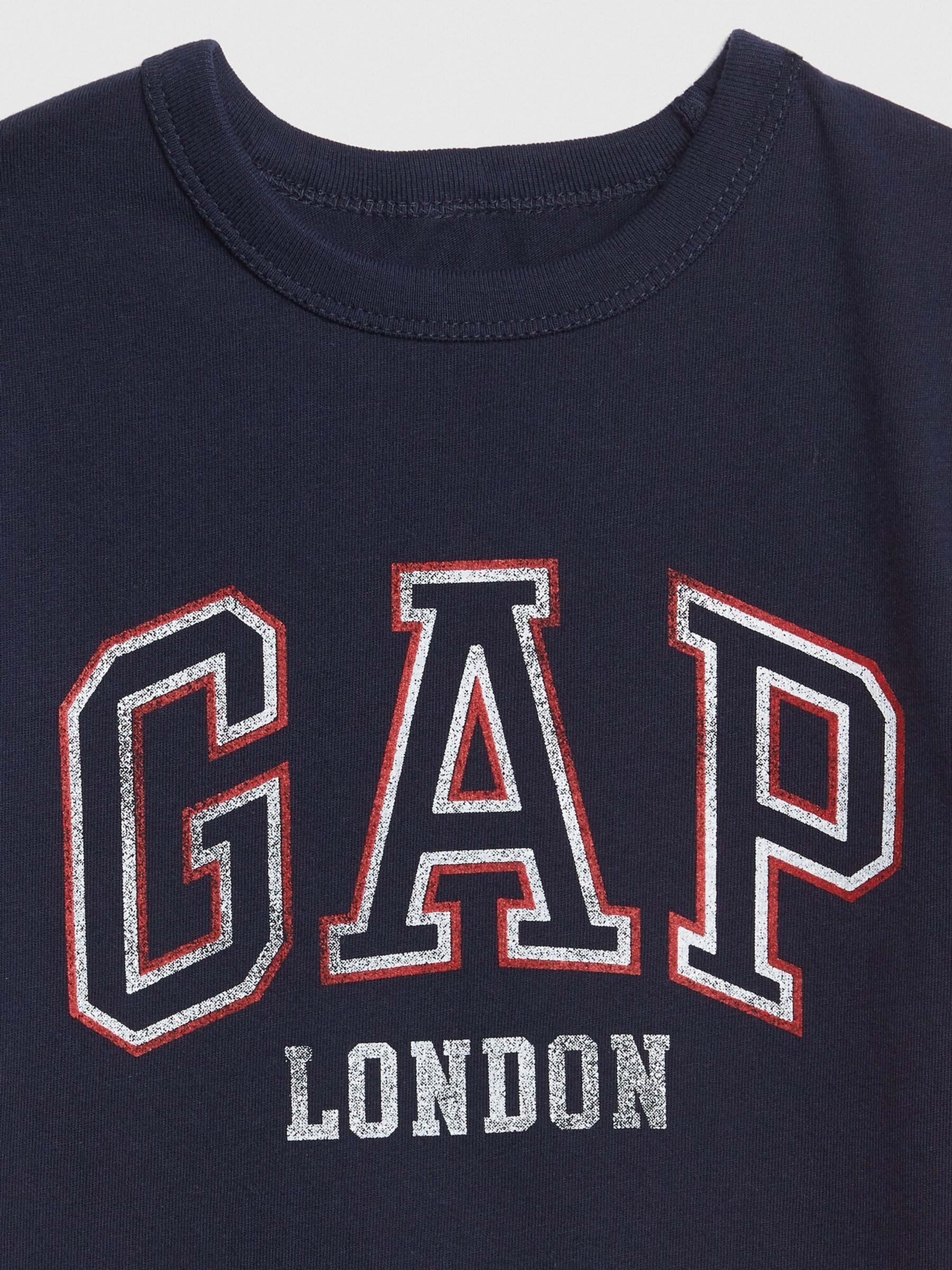 Dark Blue Logo Graphic Logo Short Sleeve Crew Neck T-Shirt (Newborn-5yrs) - Image 3 of 3