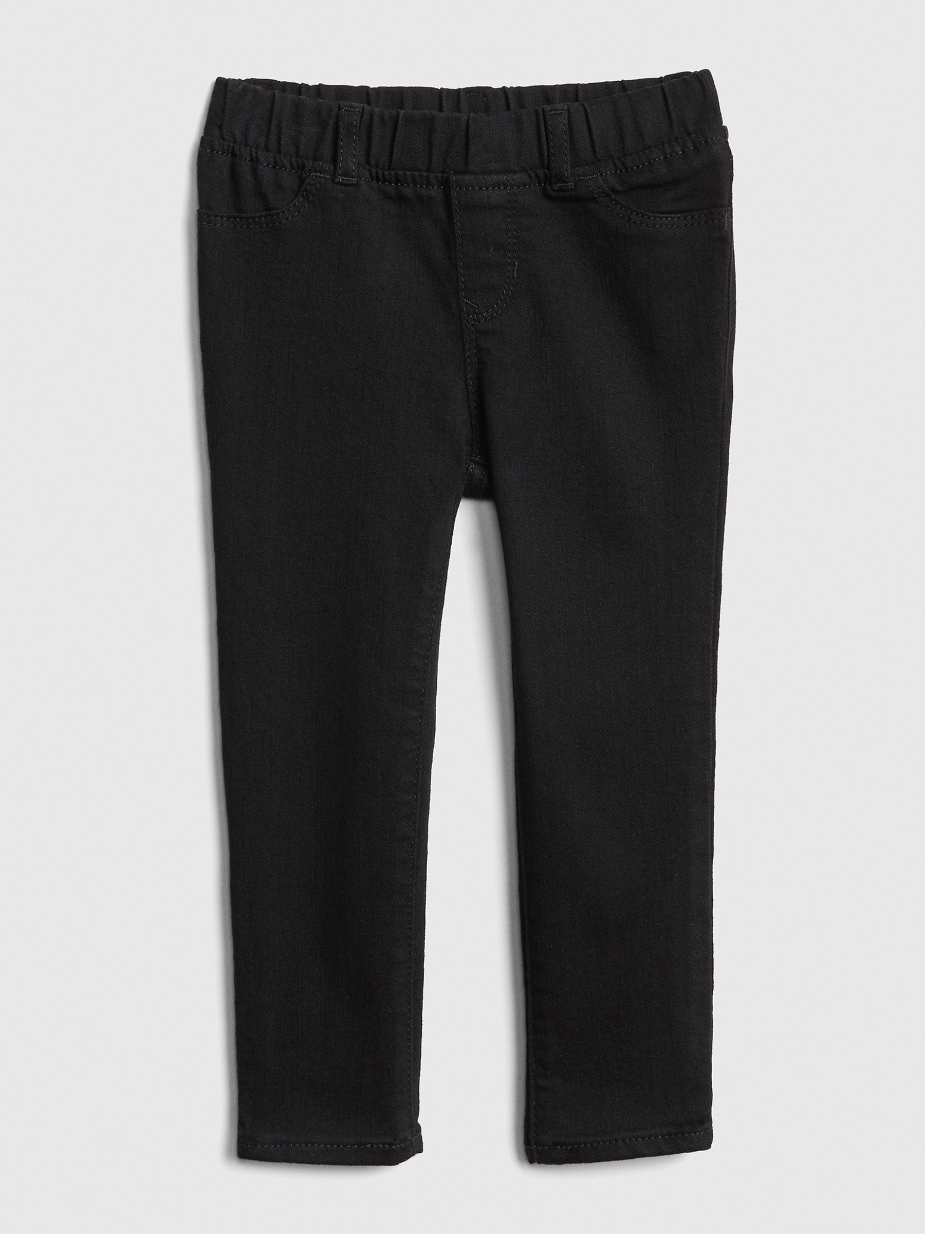 Black Pull-On Slim Jeans - Image 1 of 3