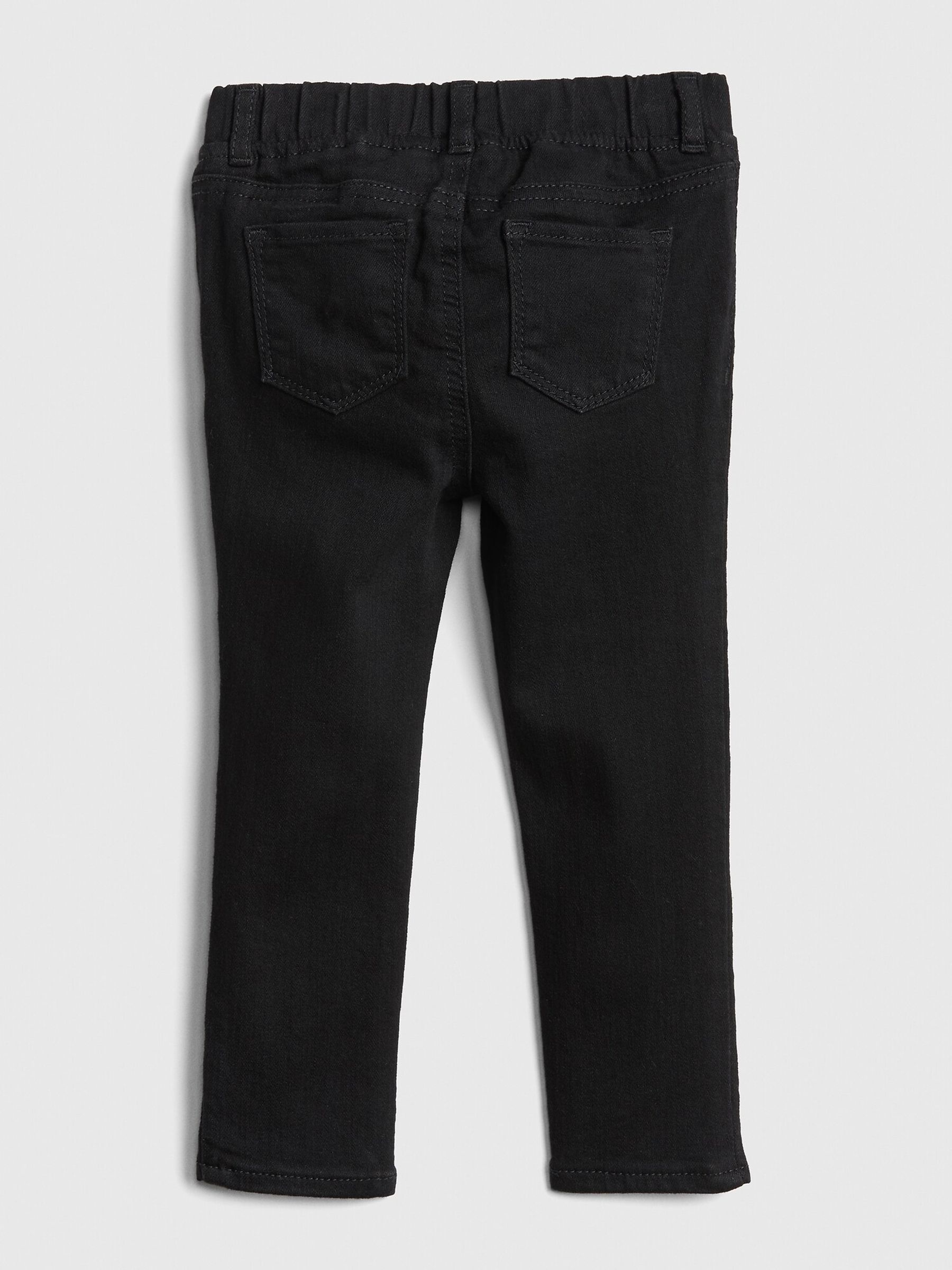Black Pull-On Slim Jeans - Image 2 of 3