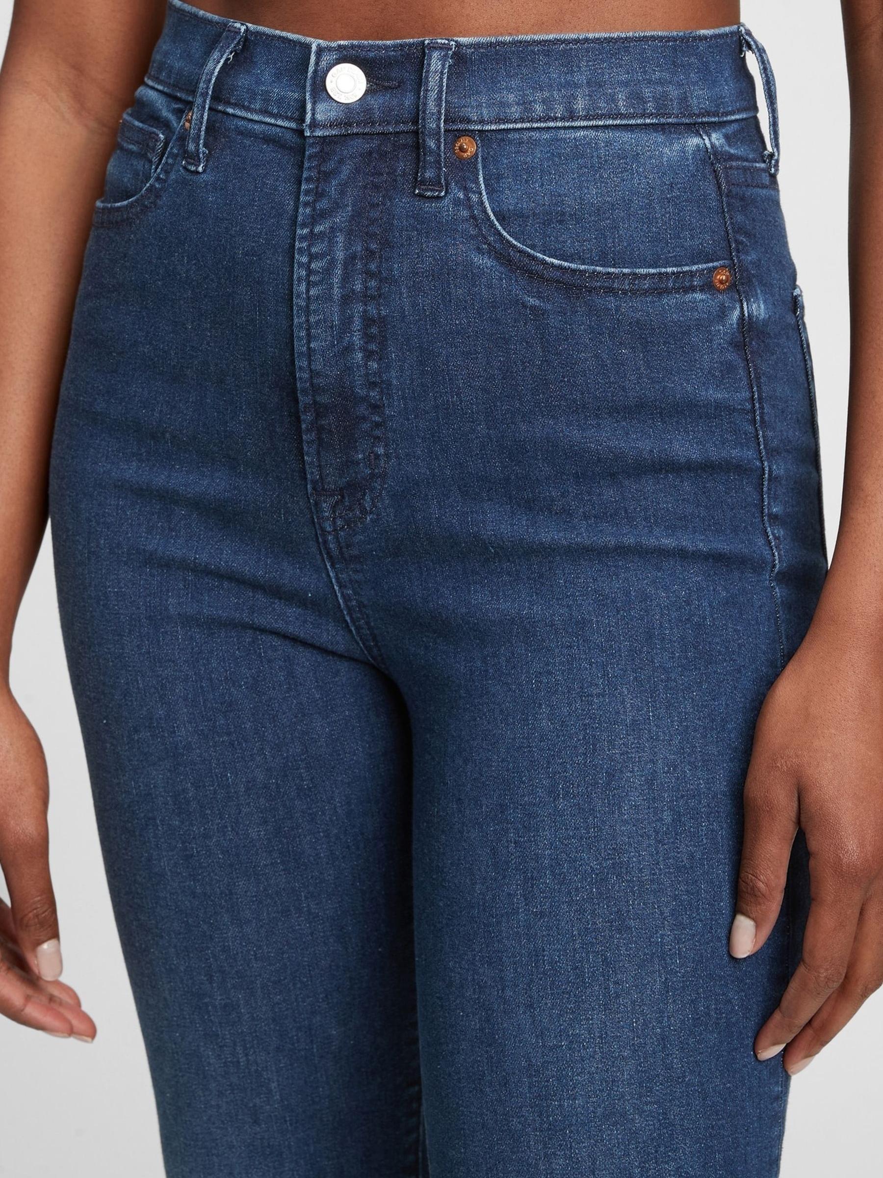Dark Wash Blue High Waisted True Skinny Jeans - Image 3 of 3