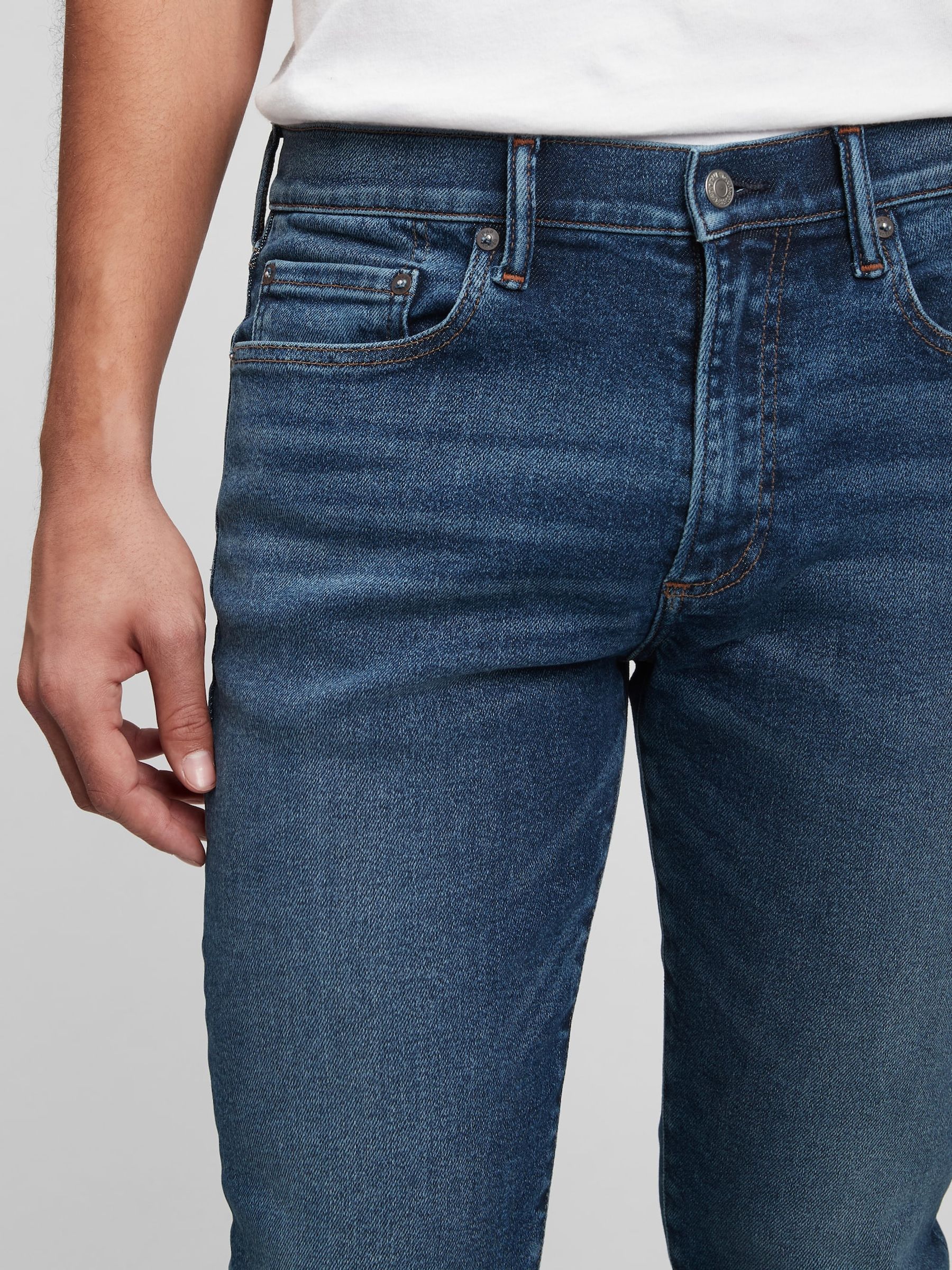 Dark Blue Skinny Jeans - Image 5 of 8
