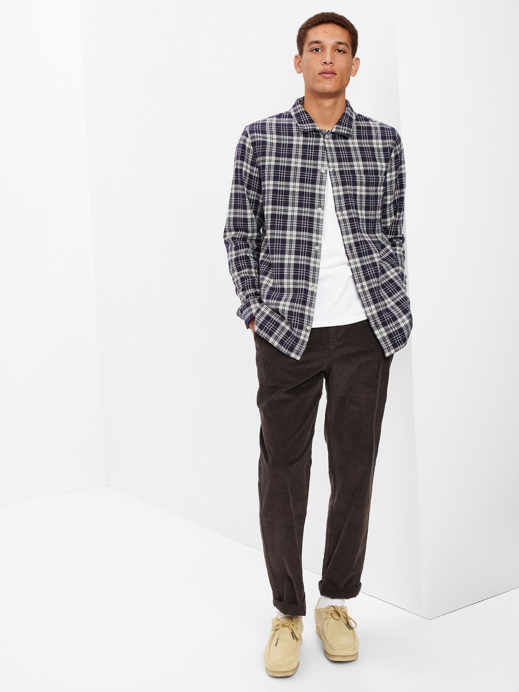 Black and White Check Tartan Long Sleeve Shirt - Image 1 of 1