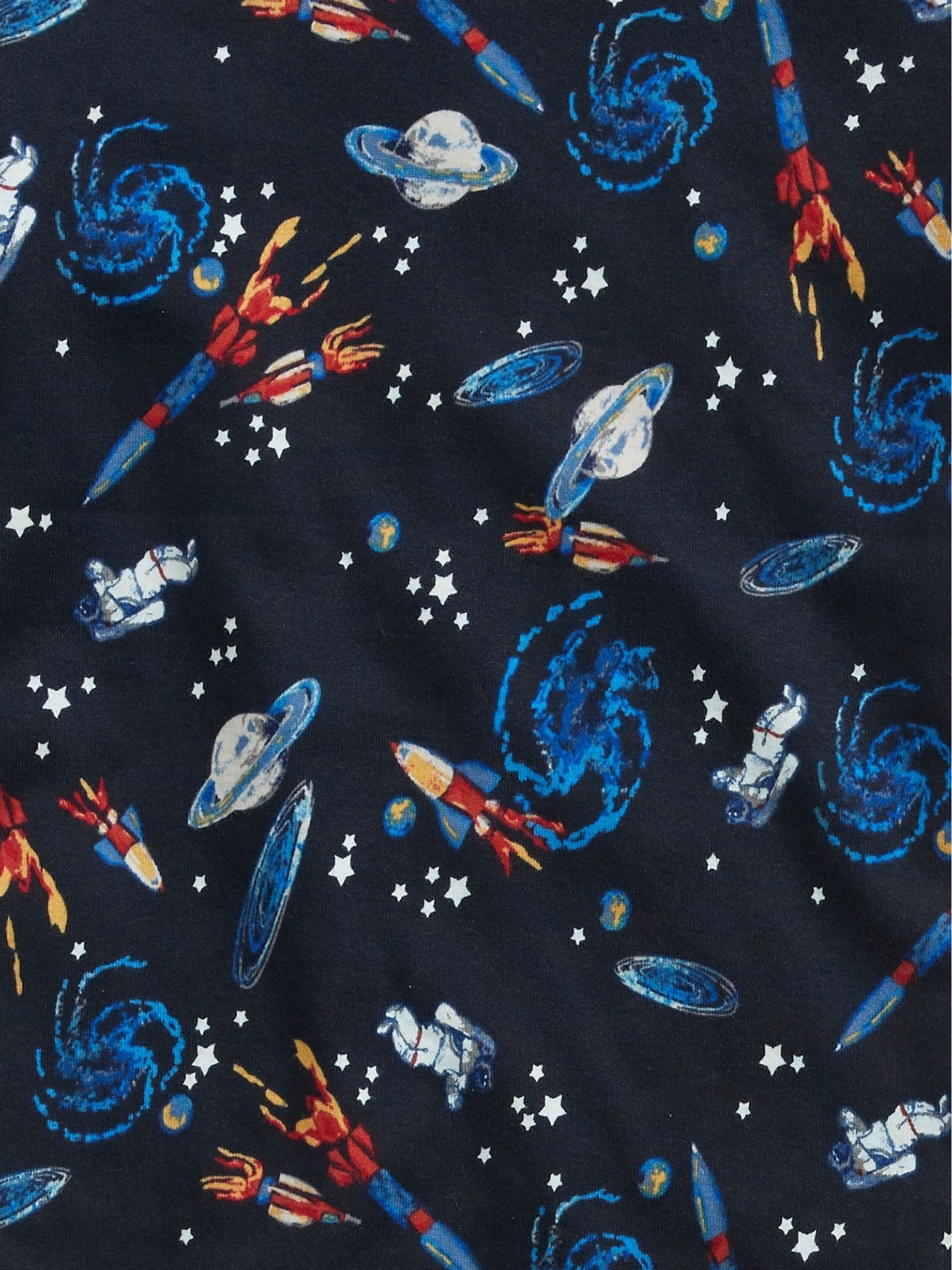 Blue Space Print Long Sleeve Pyjama Set - Image 2 of 2