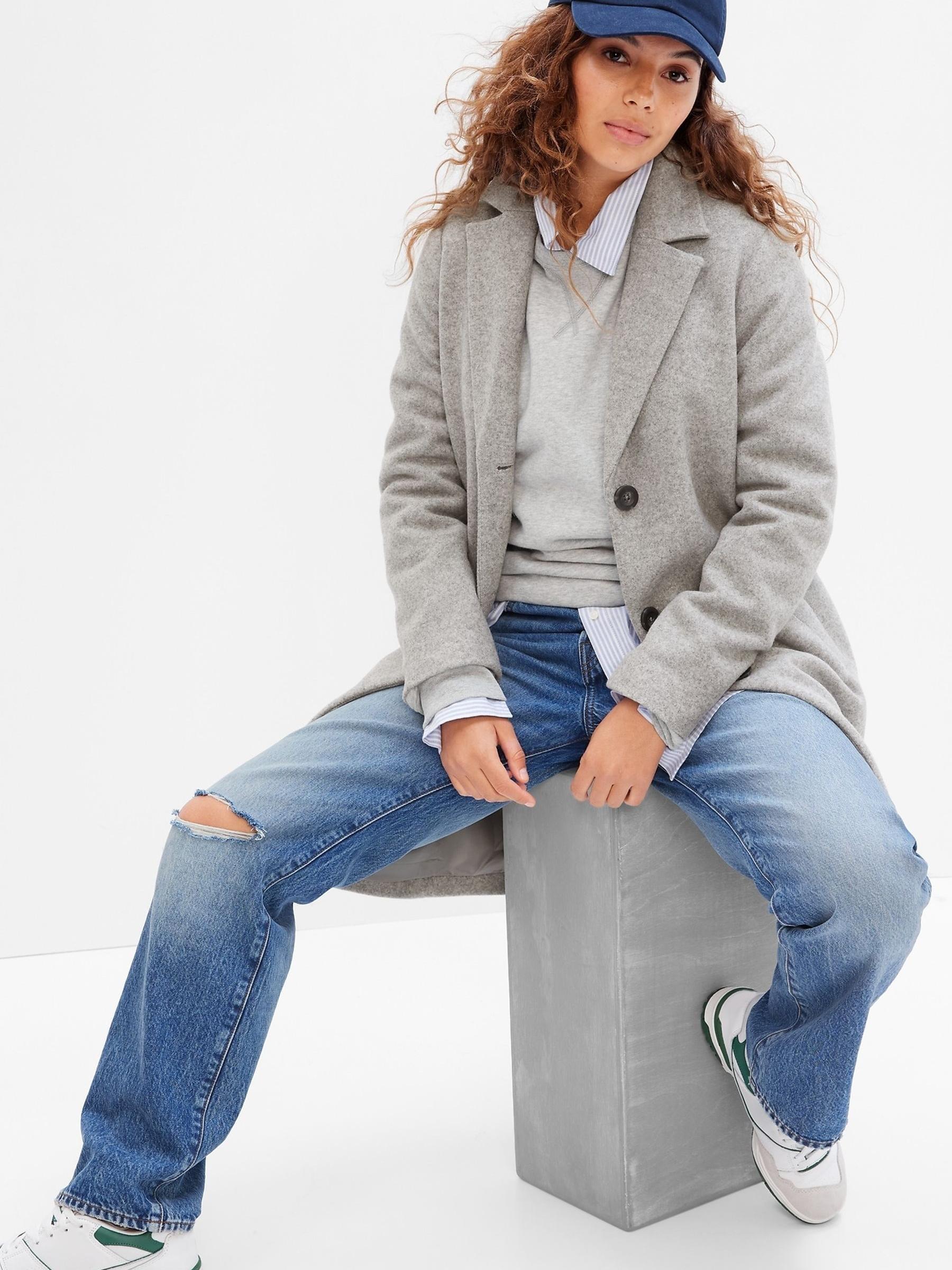 Grey Long Topcoat - Image 1 of 1