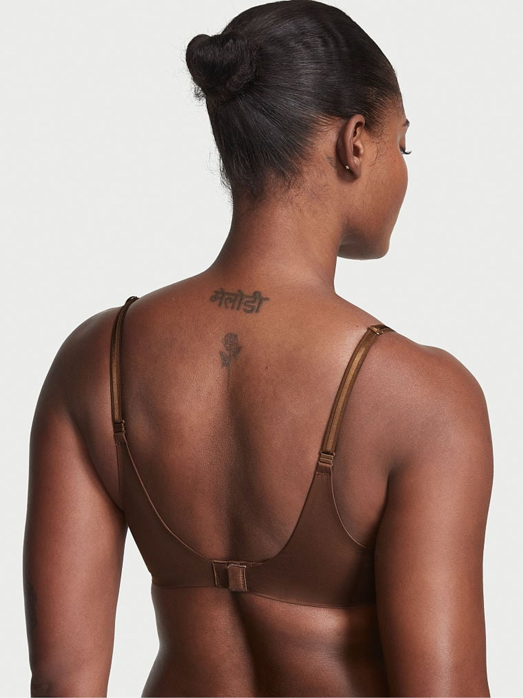 Dark Roast Brown Smooth Lightly Lined Full Cup Bra - Image 2 of 3