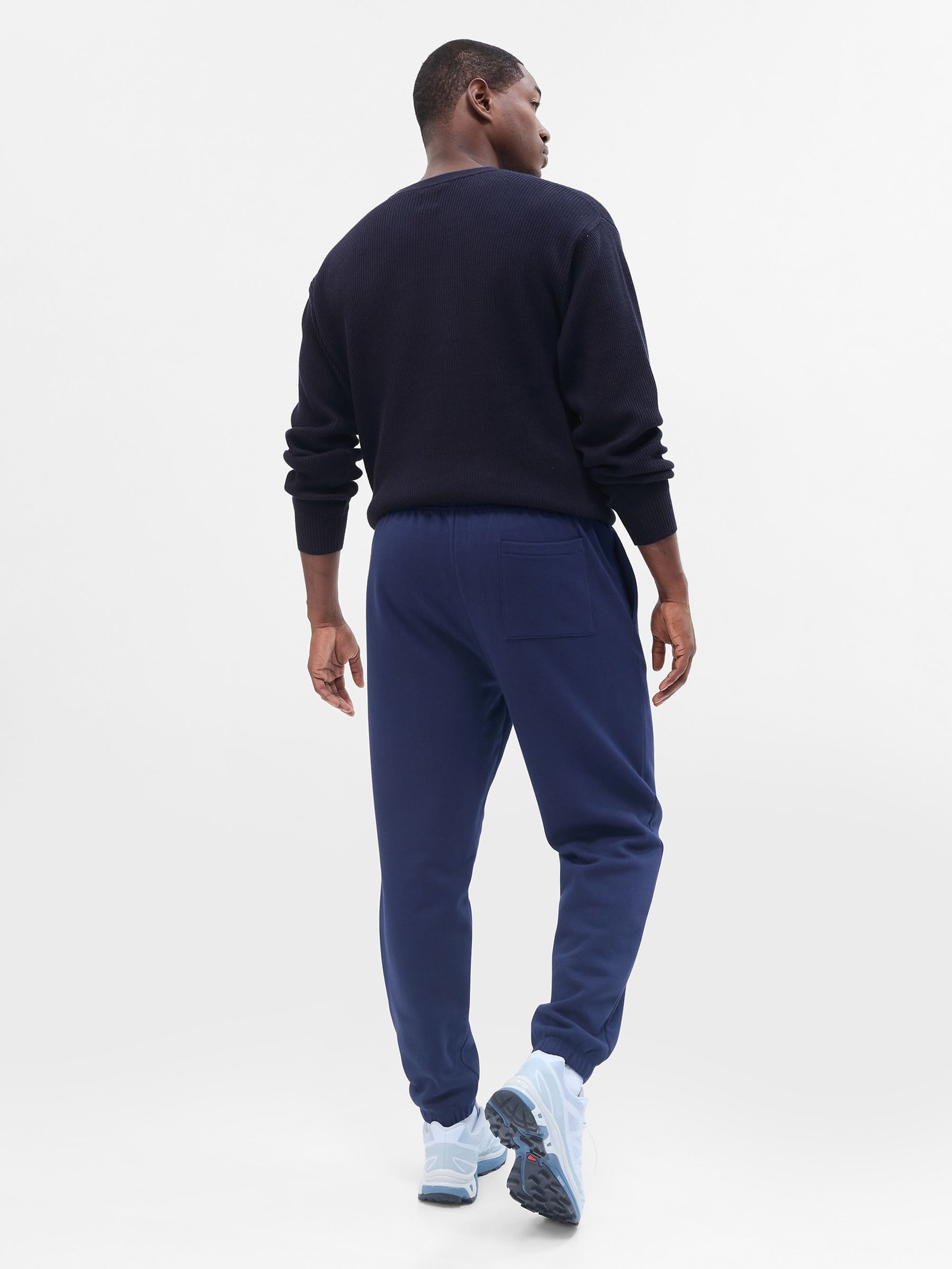 Blue Oversized Ribbed Crew Neck Jumper - Image 2 of 2