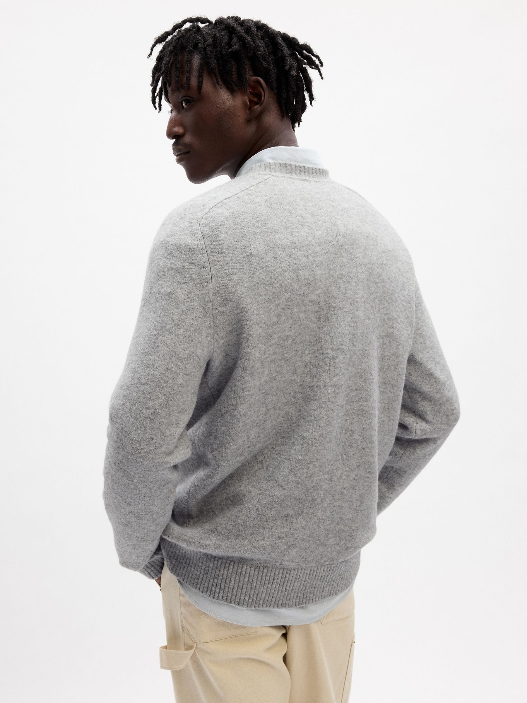 Grey Crewneck Jumper - Image 2 of 3