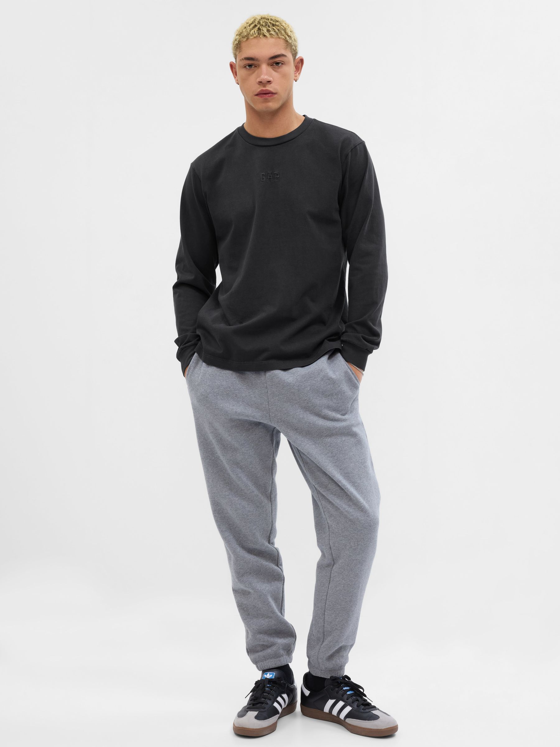 Black Logo Crew Neck Long Sleeve T-Shirt - Image 1 of 1