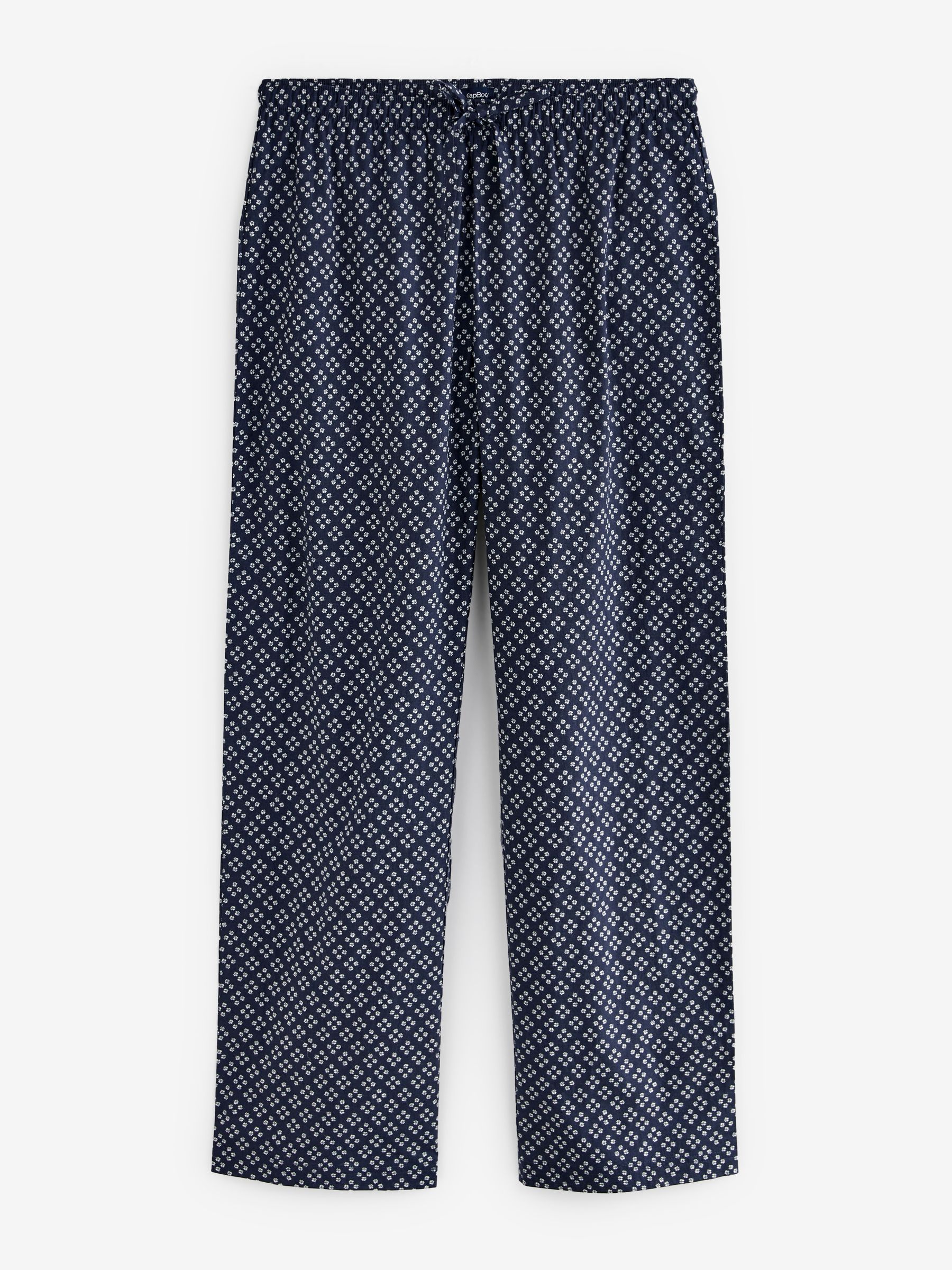 Blue Floral Poplin Pyjama Trousers - Image 3 of 4
