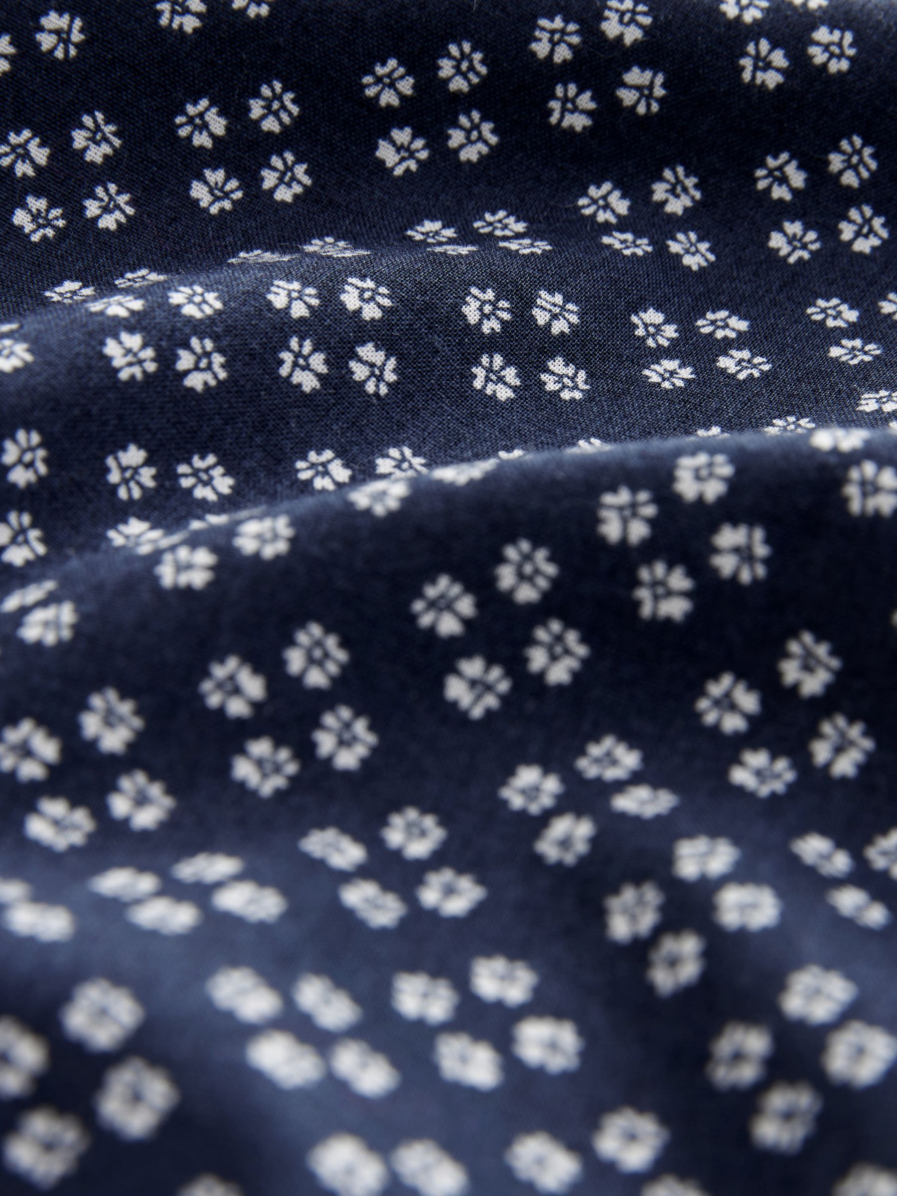 Blue Floral Poplin Pyjama Trousers - Image 4 of 4