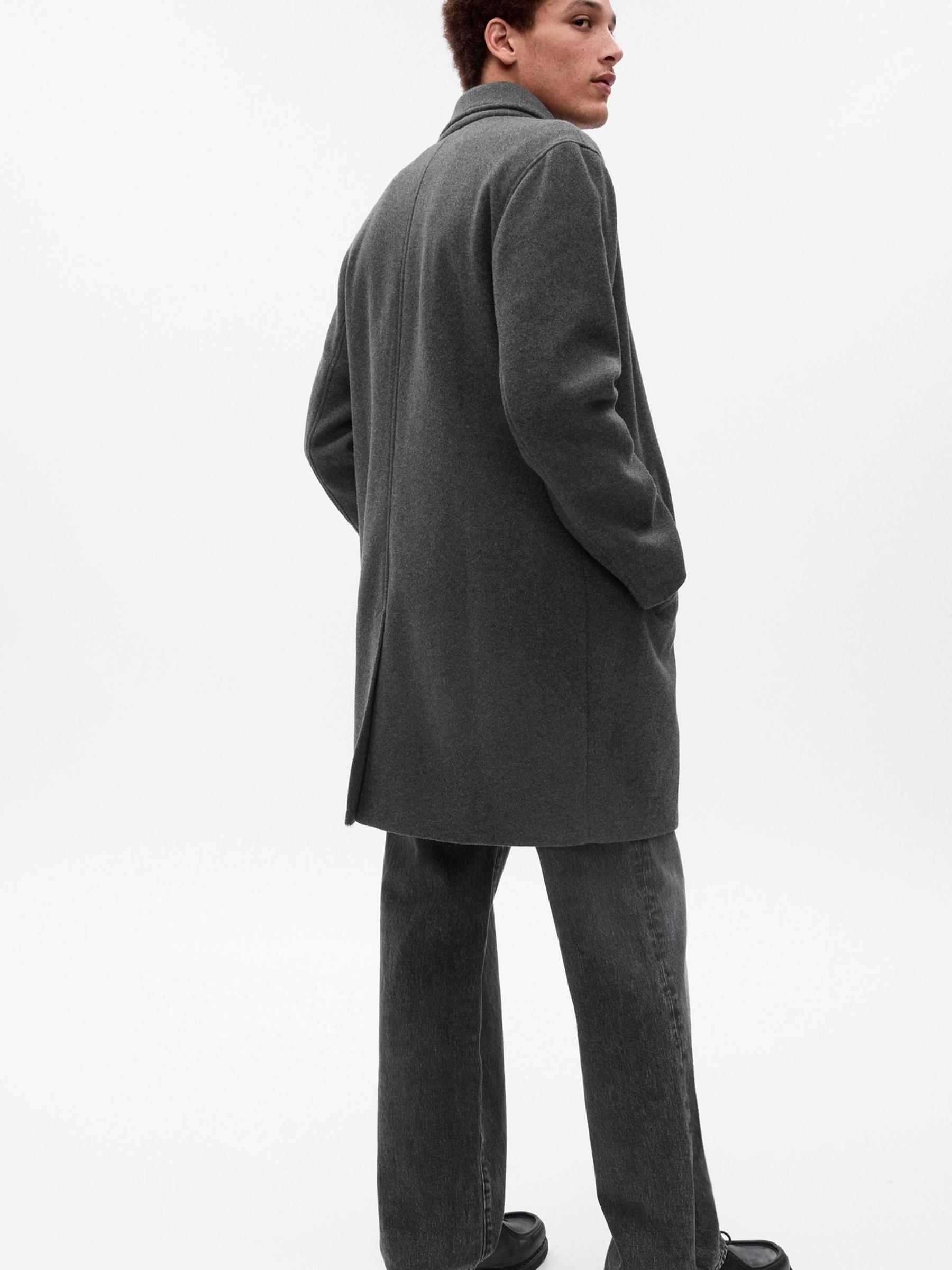 Grey Relaxed Long Topcoat - Image 2 of 4