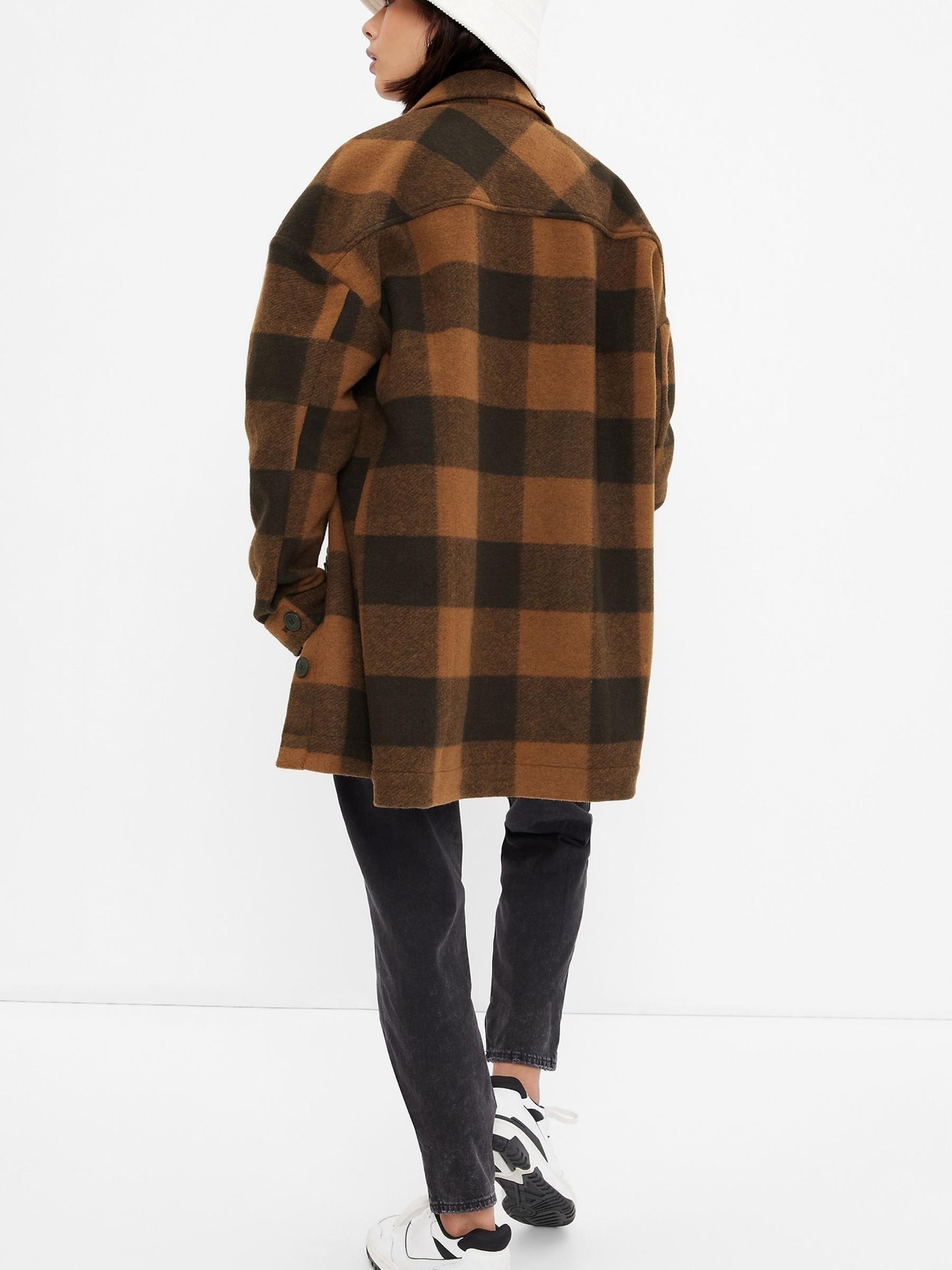 Brown Check Shacket - Image 2 of 4