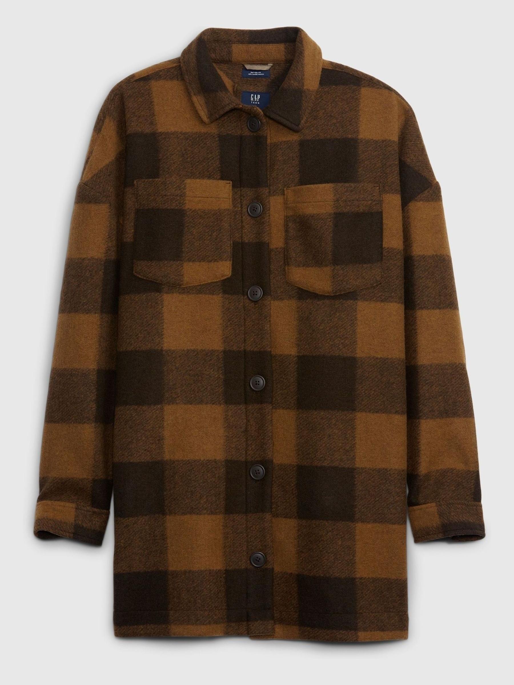 Brown Check Shacket - Image 3 of 4