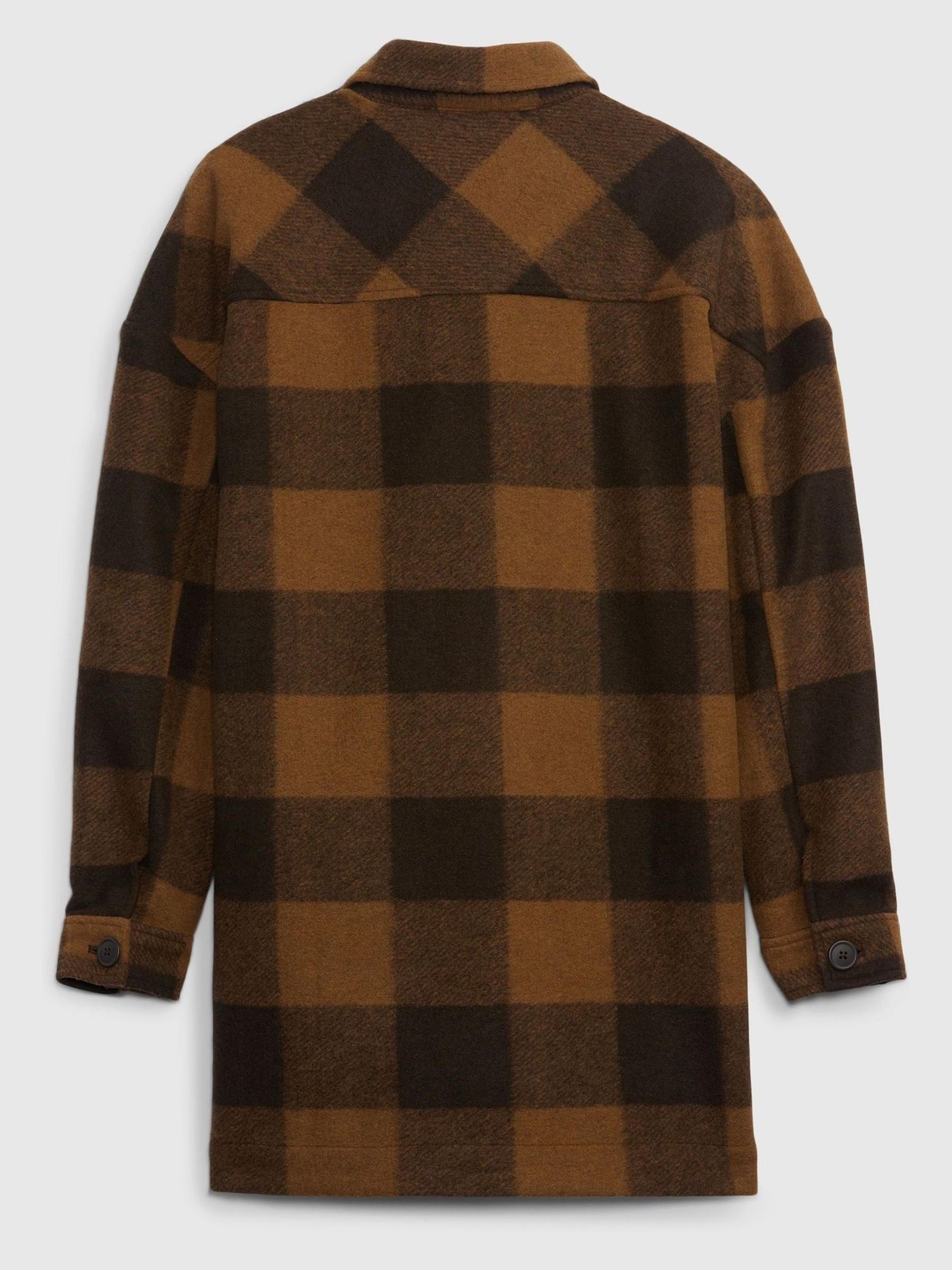 Brown Check Shacket - Image 4 of 4