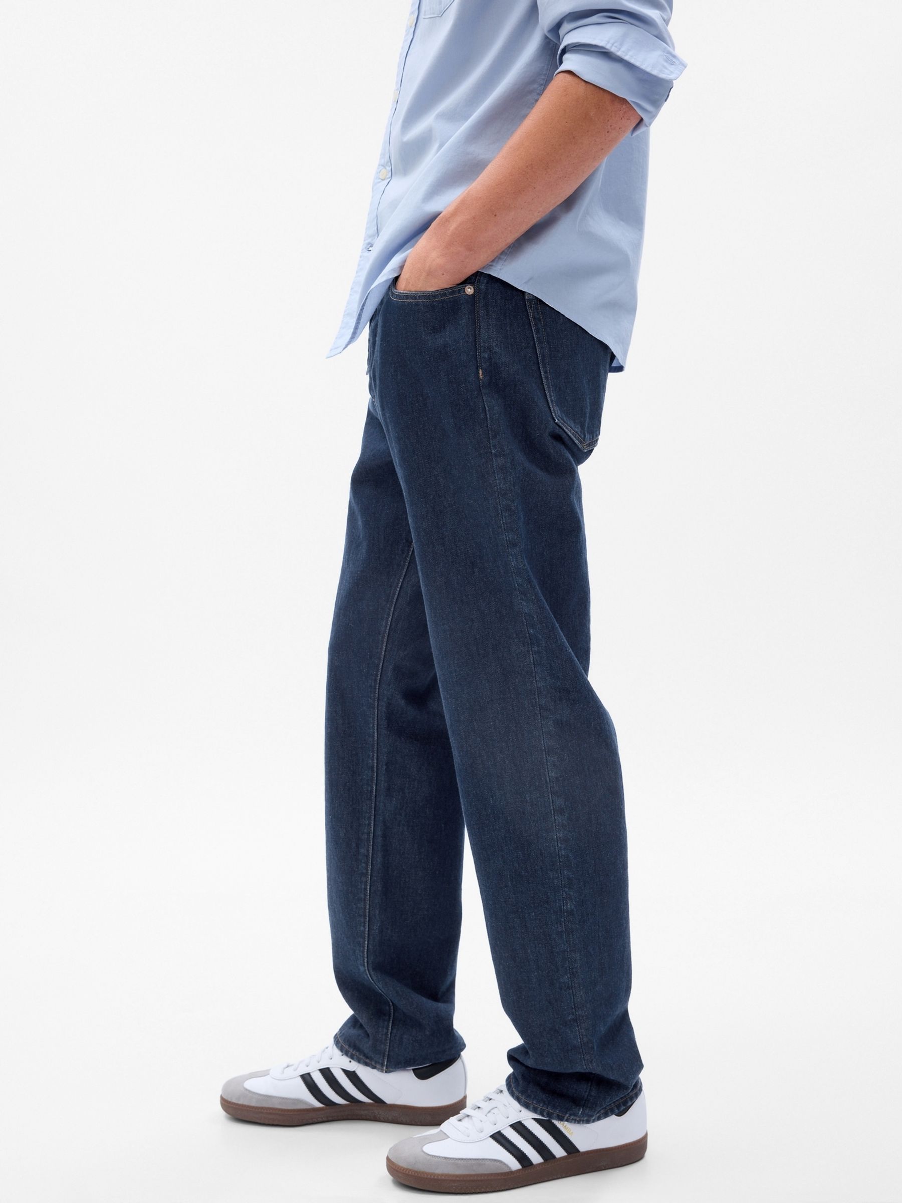 Dark Wash Blue 90s Original Straight Jeans - Image 3 of 7