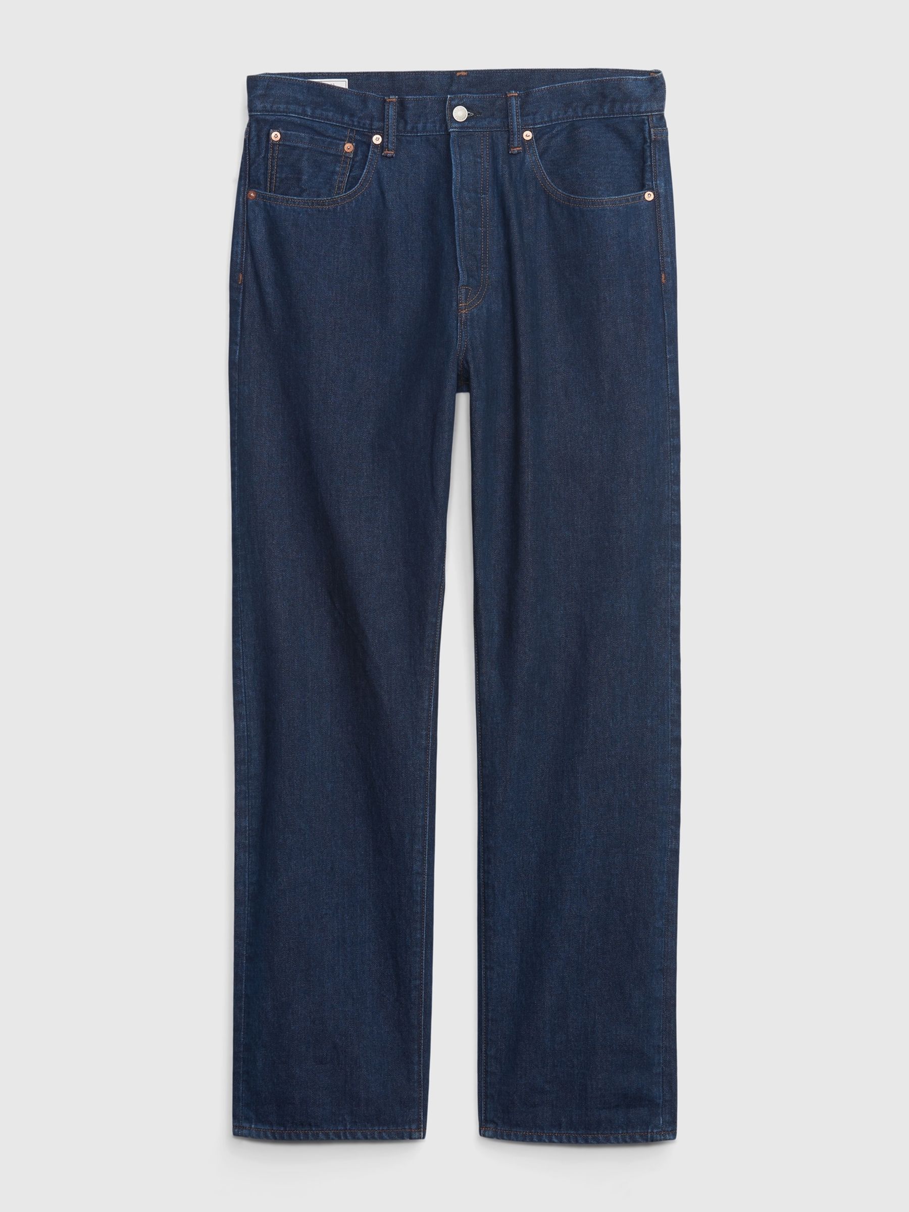 Dark Wash Blue 90s Original Straight Jeans - Image 7 of 7