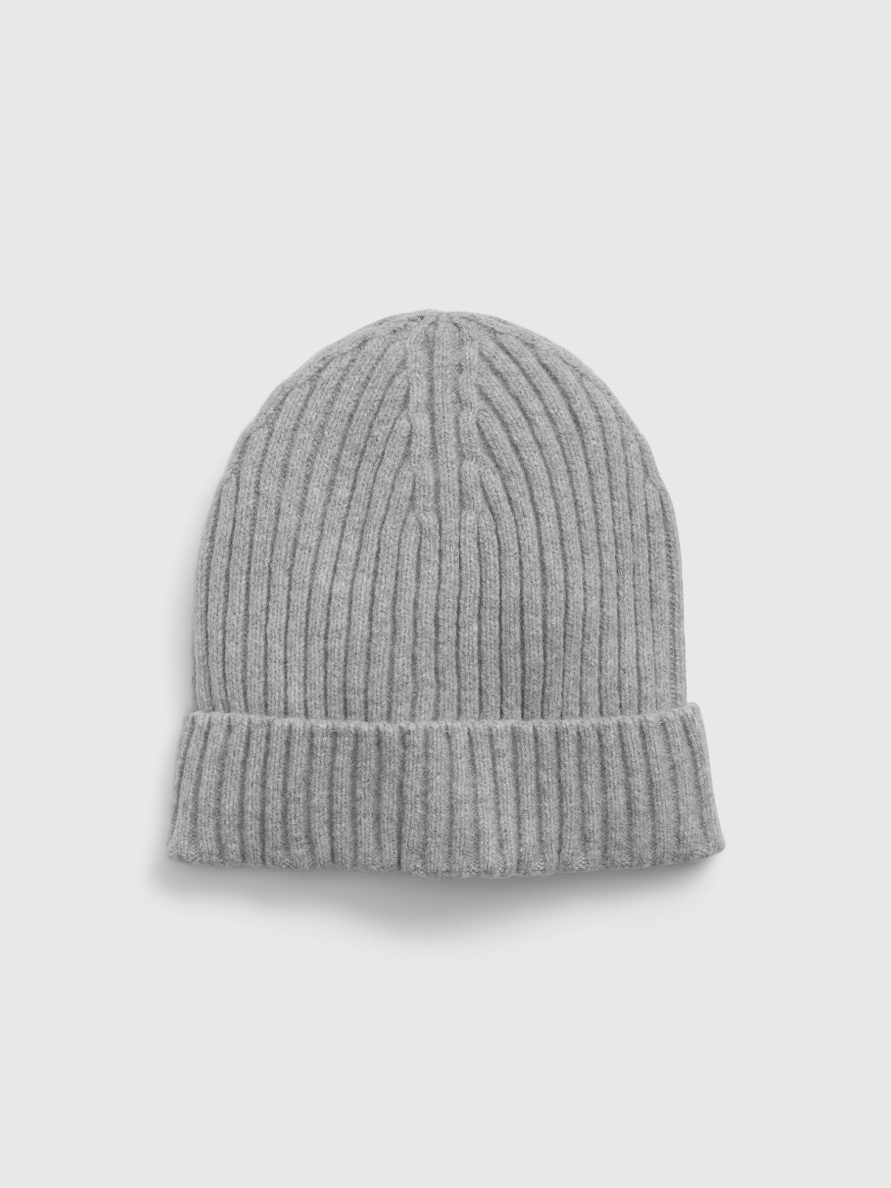Grey Adults CashSoft Rib Beanie - Image 1 of 1