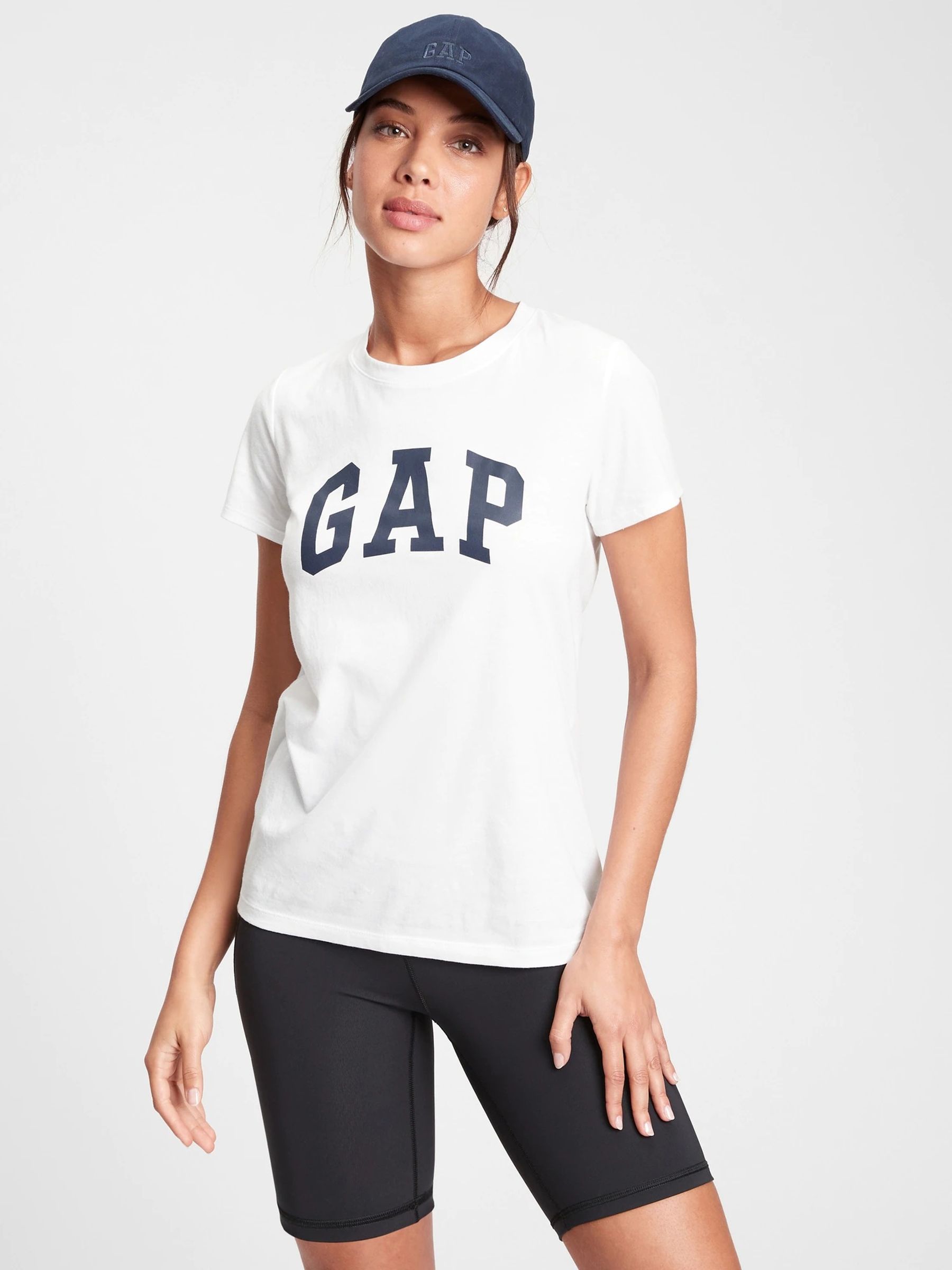 White Logo Short Sleeve Crew Neck T-Shirt - Image 1 of 7