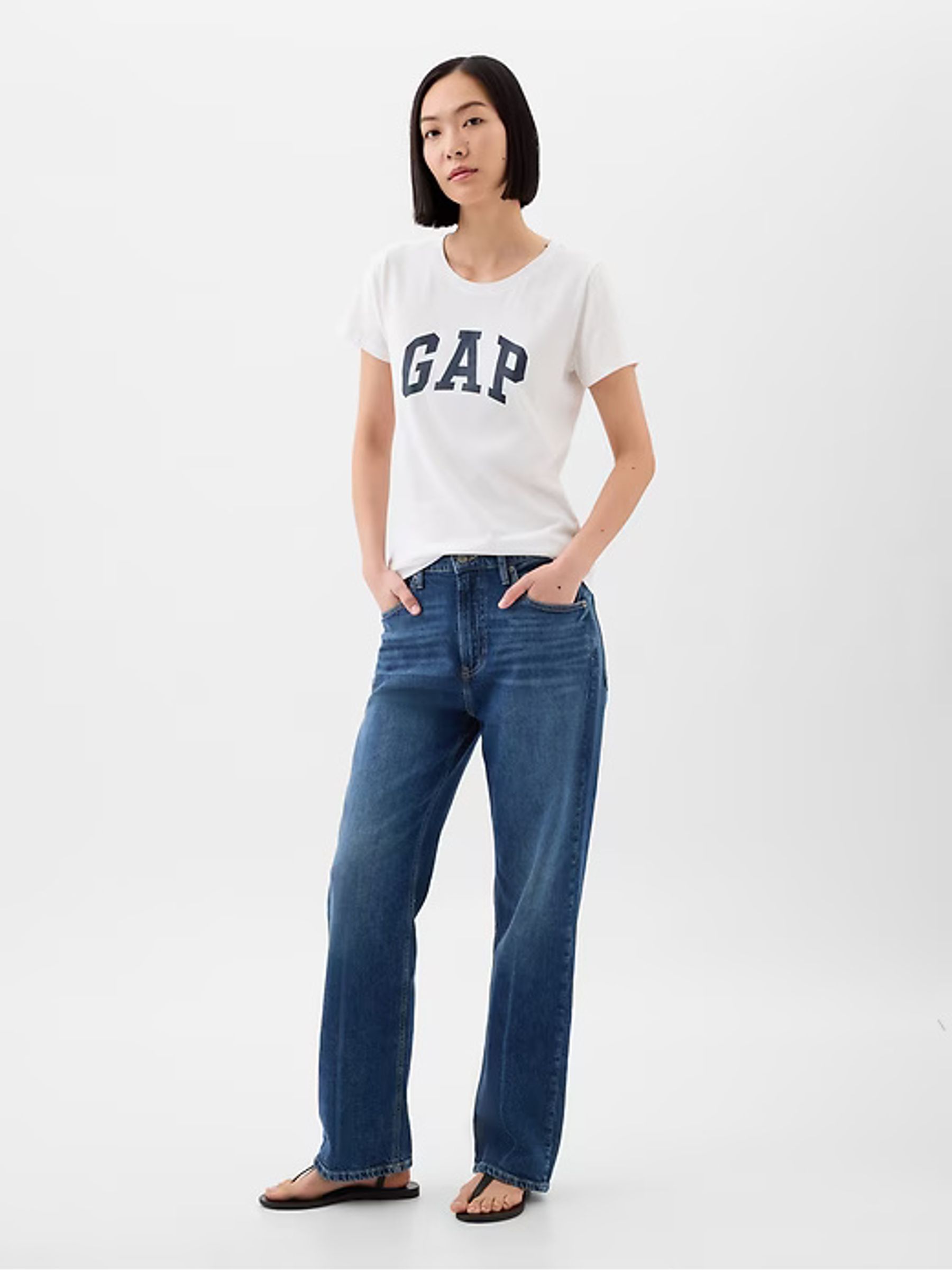White Logo Short Sleeve Crew Neck T-Shirt - Image 4 of 7