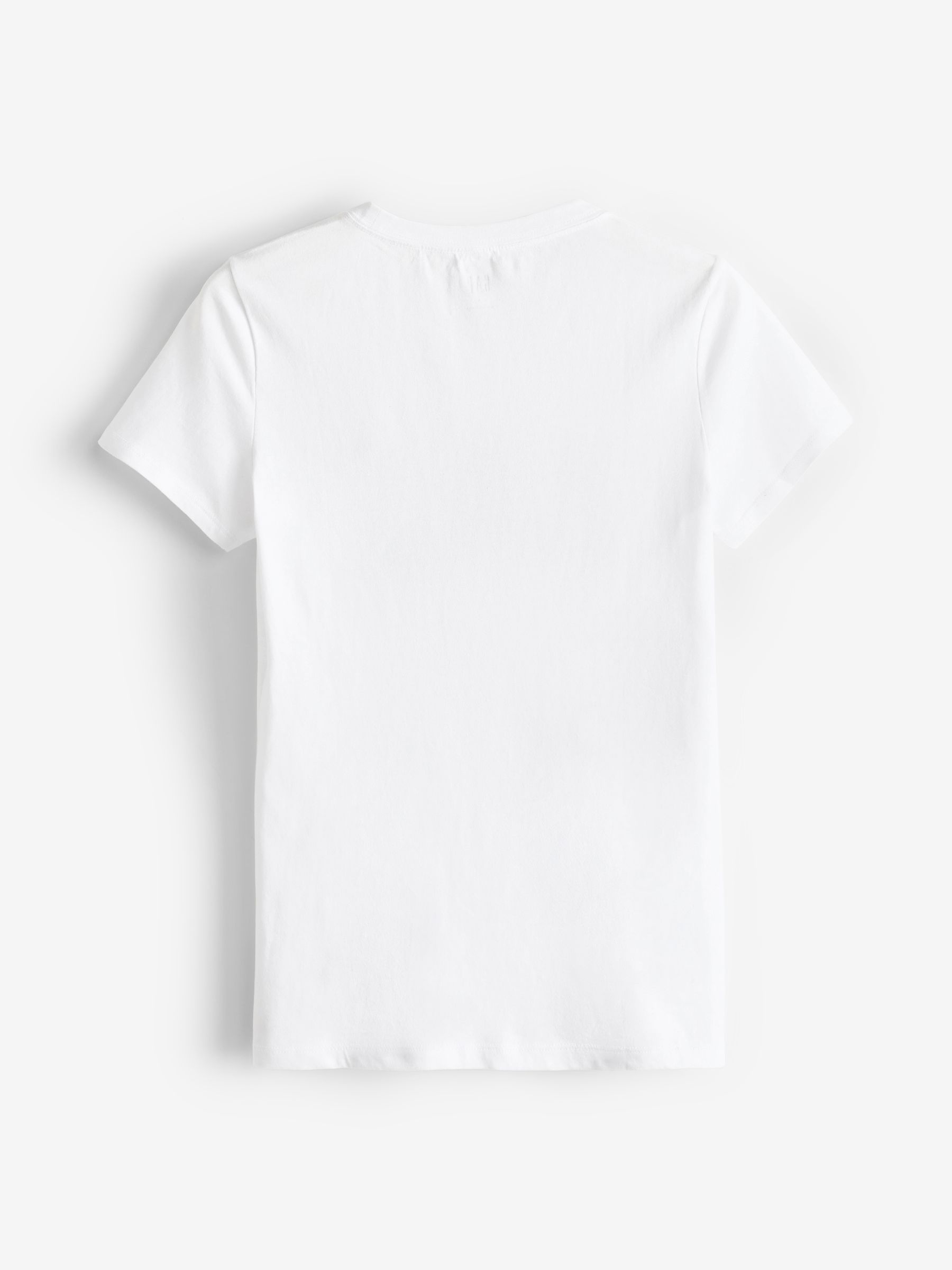 White Logo Short Sleeve Crew Neck T-Shirt - Image 6 of 7