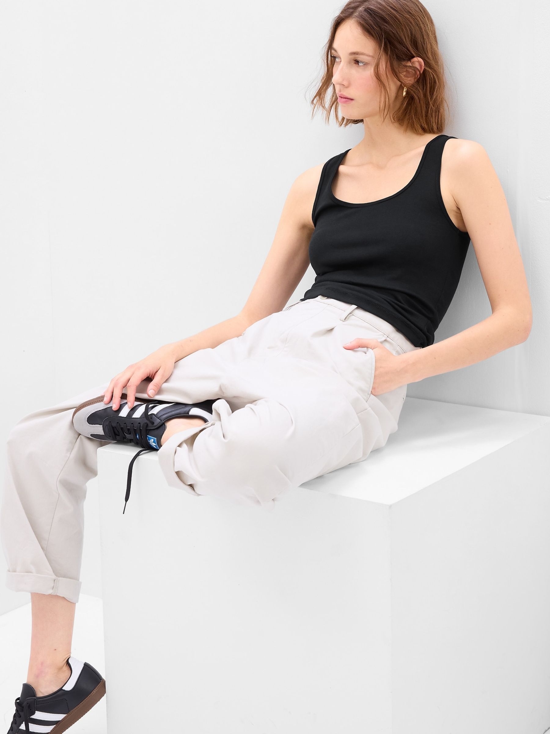 Black Modern Vest - Image 1 of 4