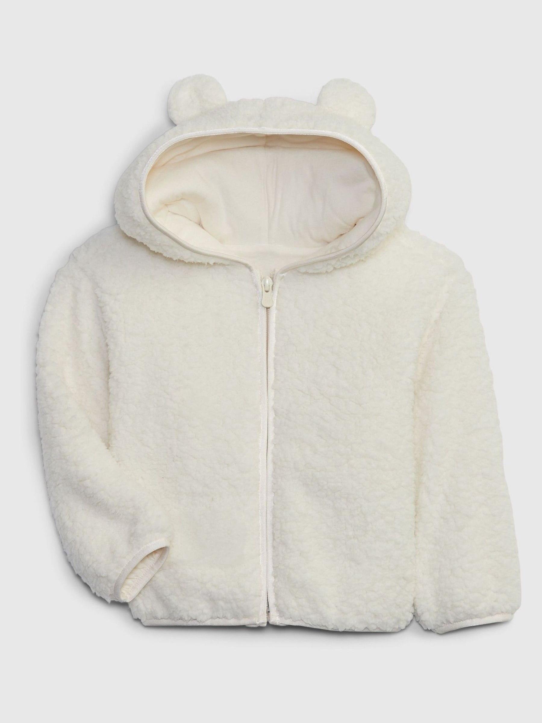 White Sherpa Bear Jacket - Image 1 of 3