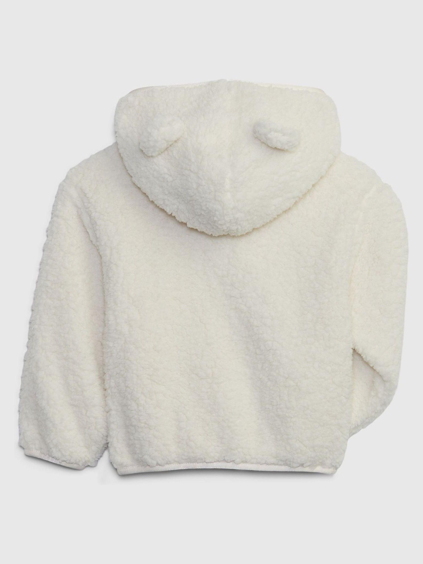 White Sherpa Bear Jacket - Image 2 of 3