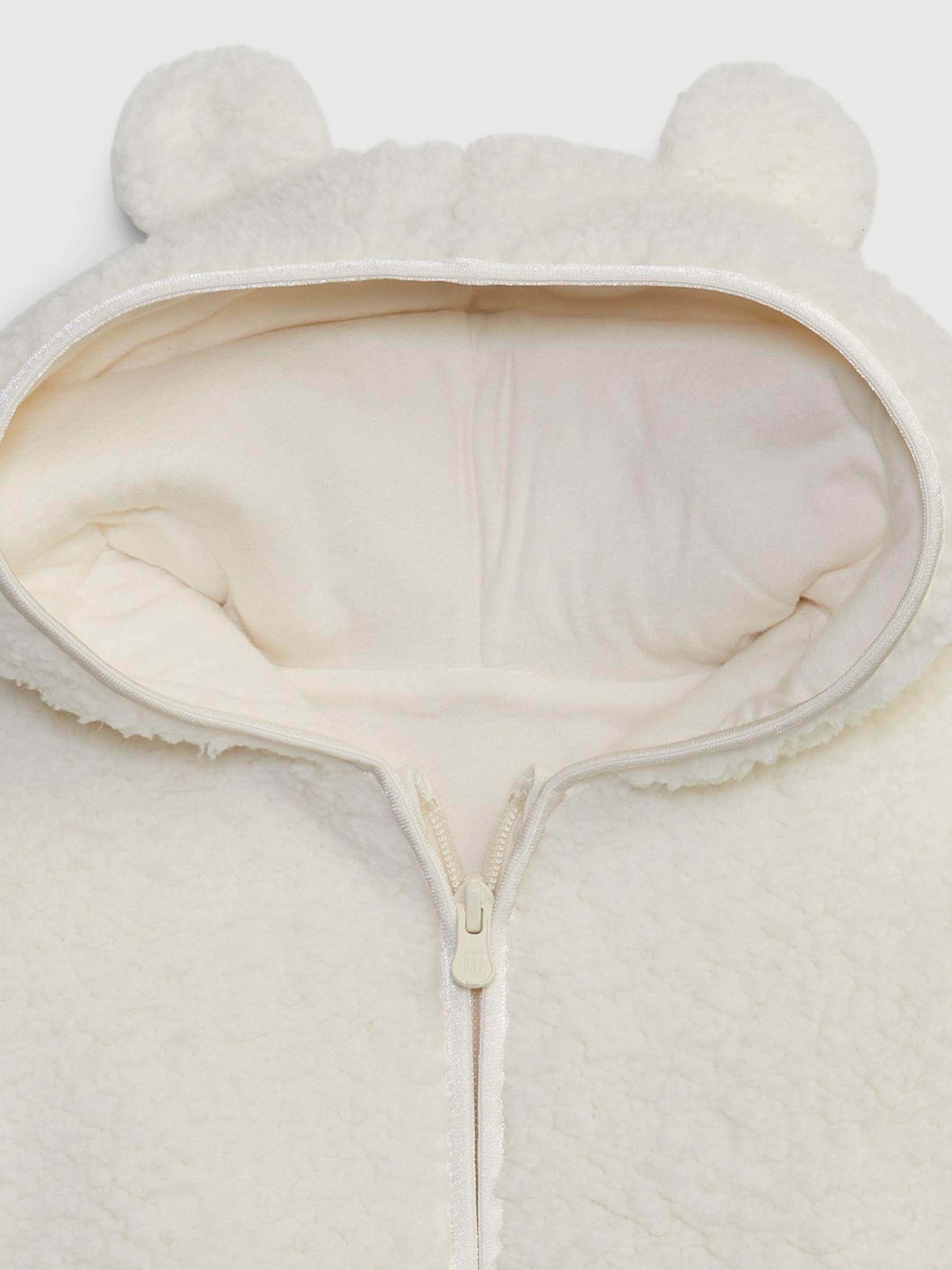 White Sherpa Bear Jacket - Image 3 of 3