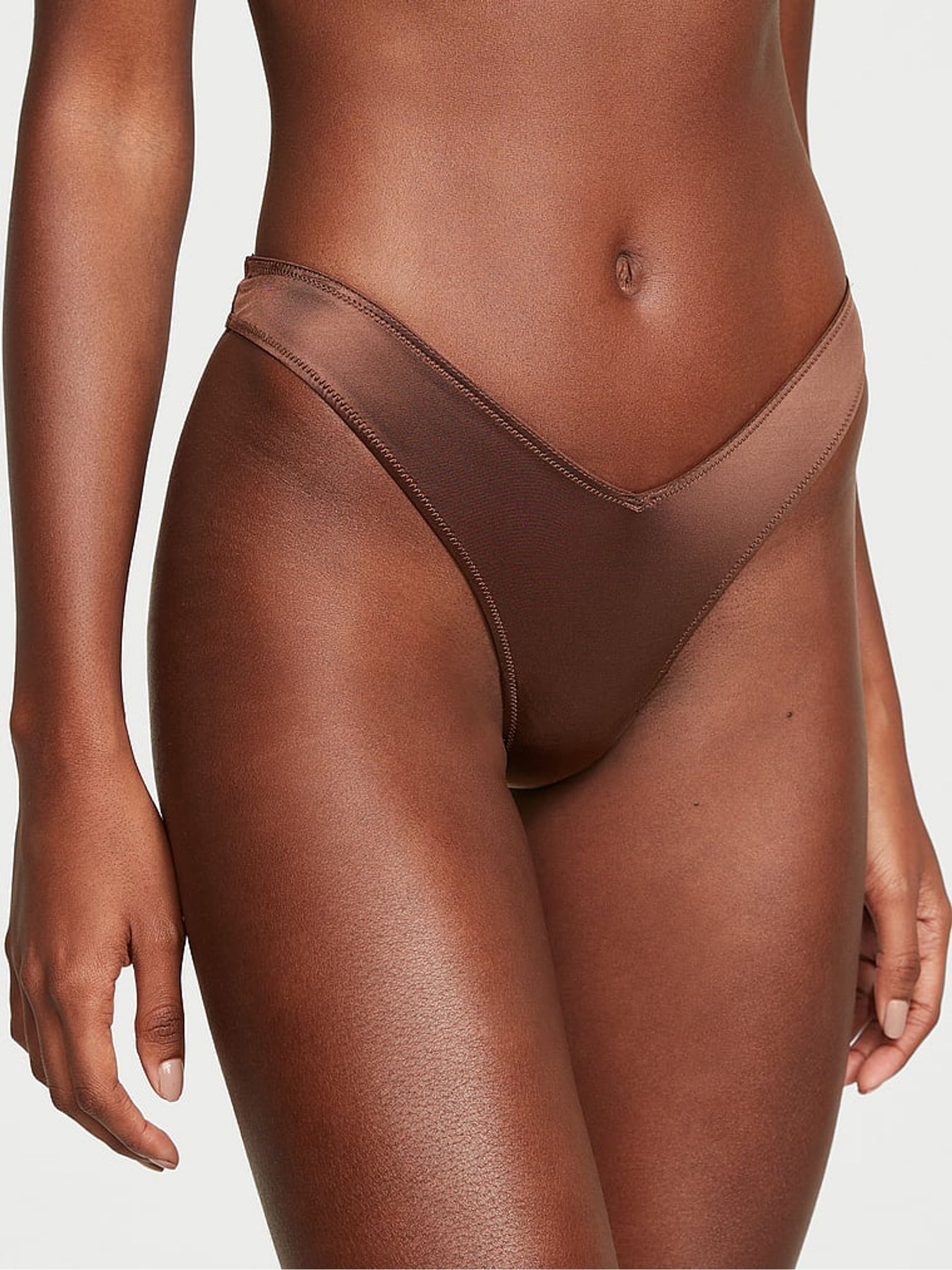 Ganache Nude Thong Knickers - Image 1 of 3