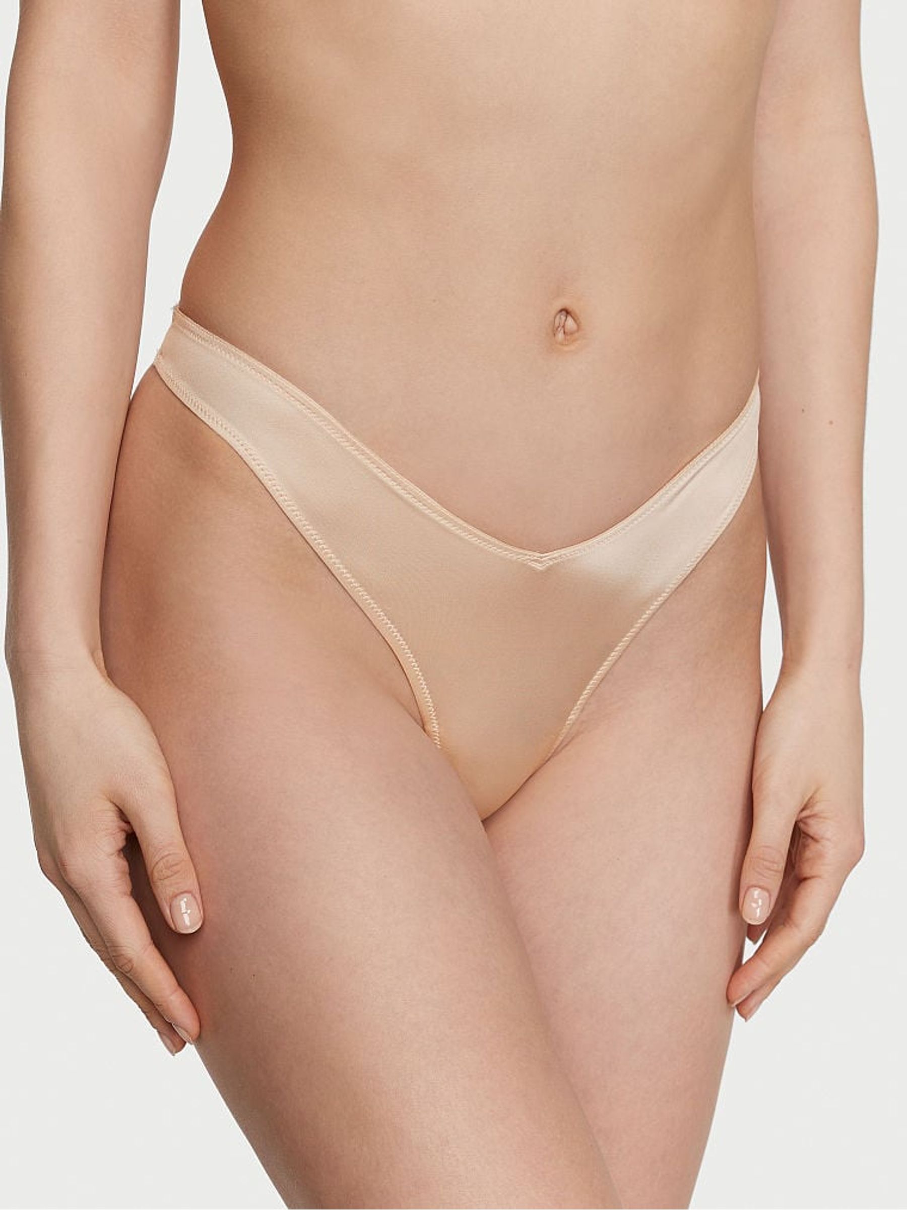 Marzipan Nude Thong Knickers - Image 1 of 3